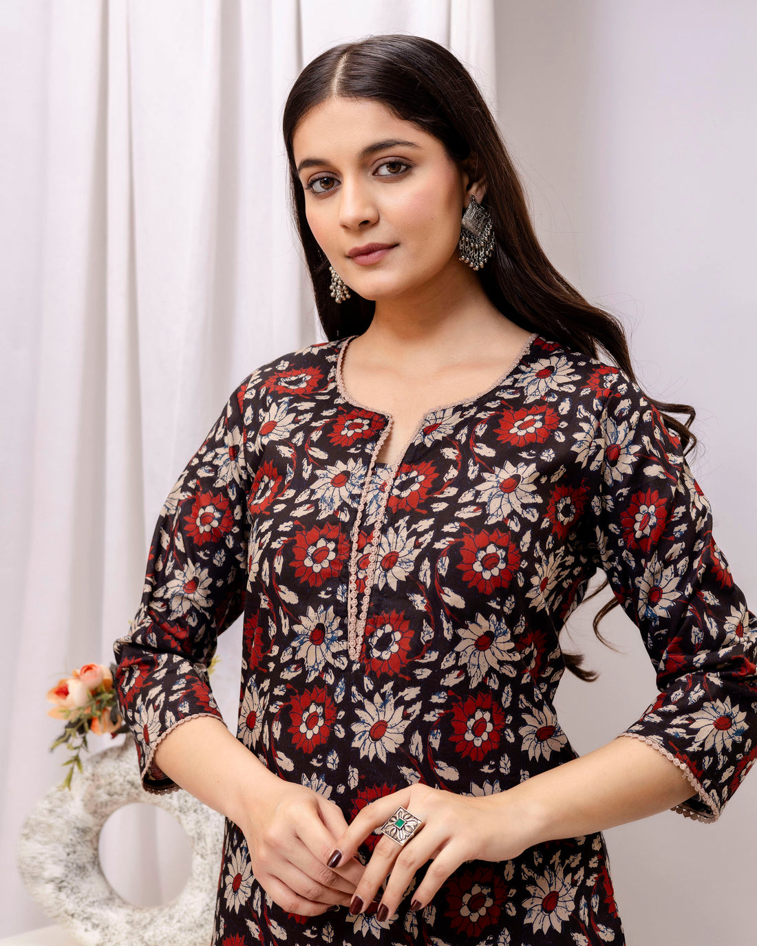 The 'Avani' Rustic Block Print Kurta