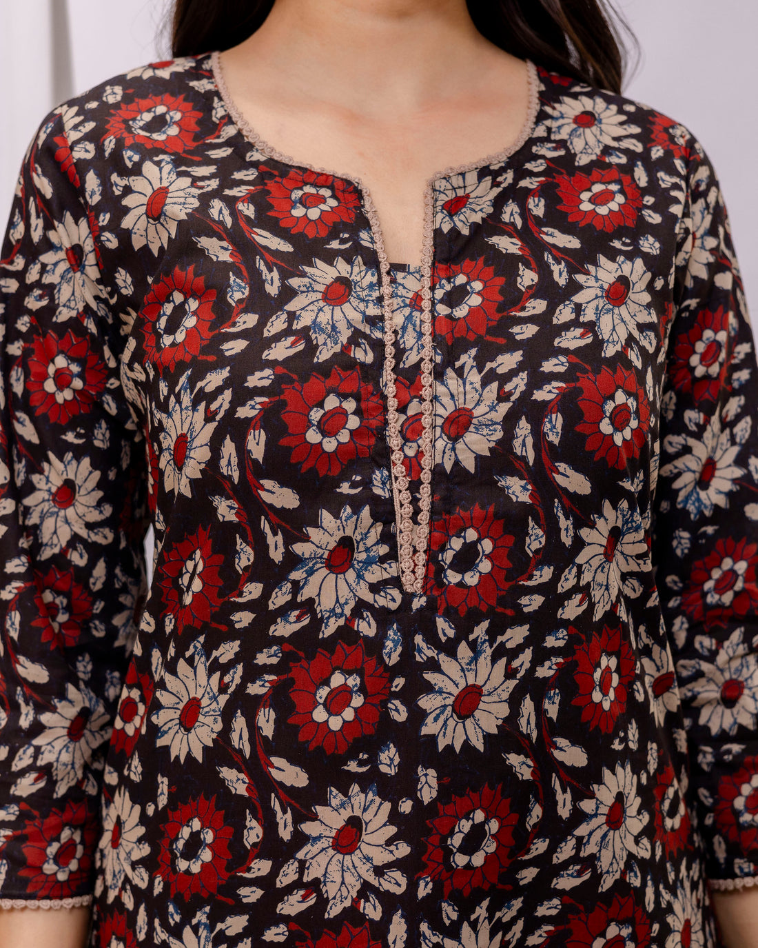 The 'Avani' Rustic Block Print Kurta