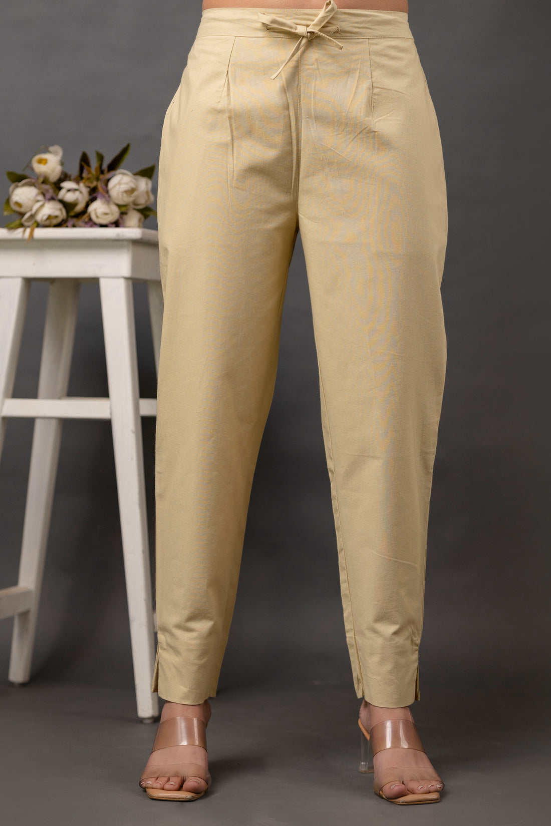 PURE COTTON PANT - BEIGE