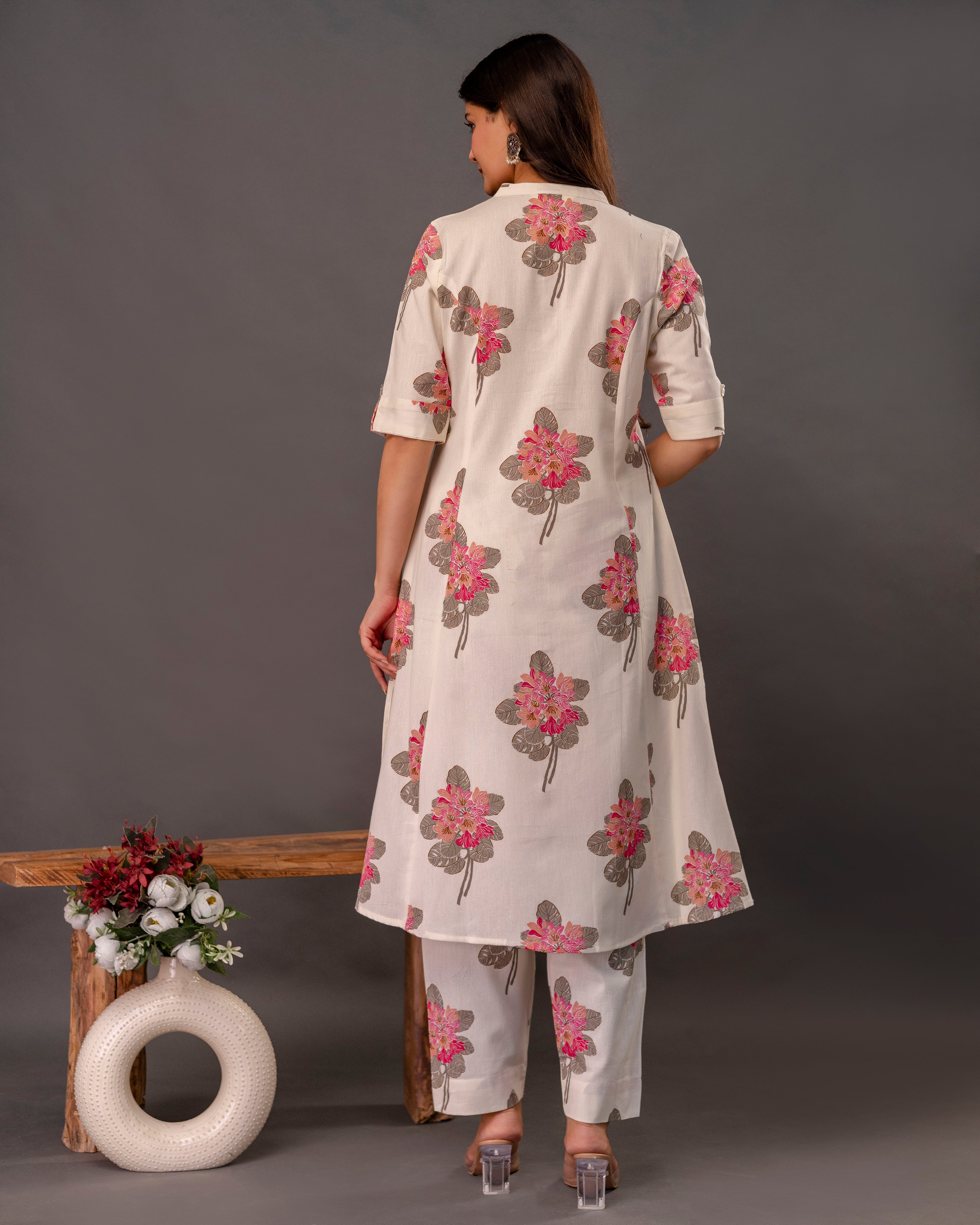 PUSHPA GRACE COTTON A-LINE CO-ORD SET