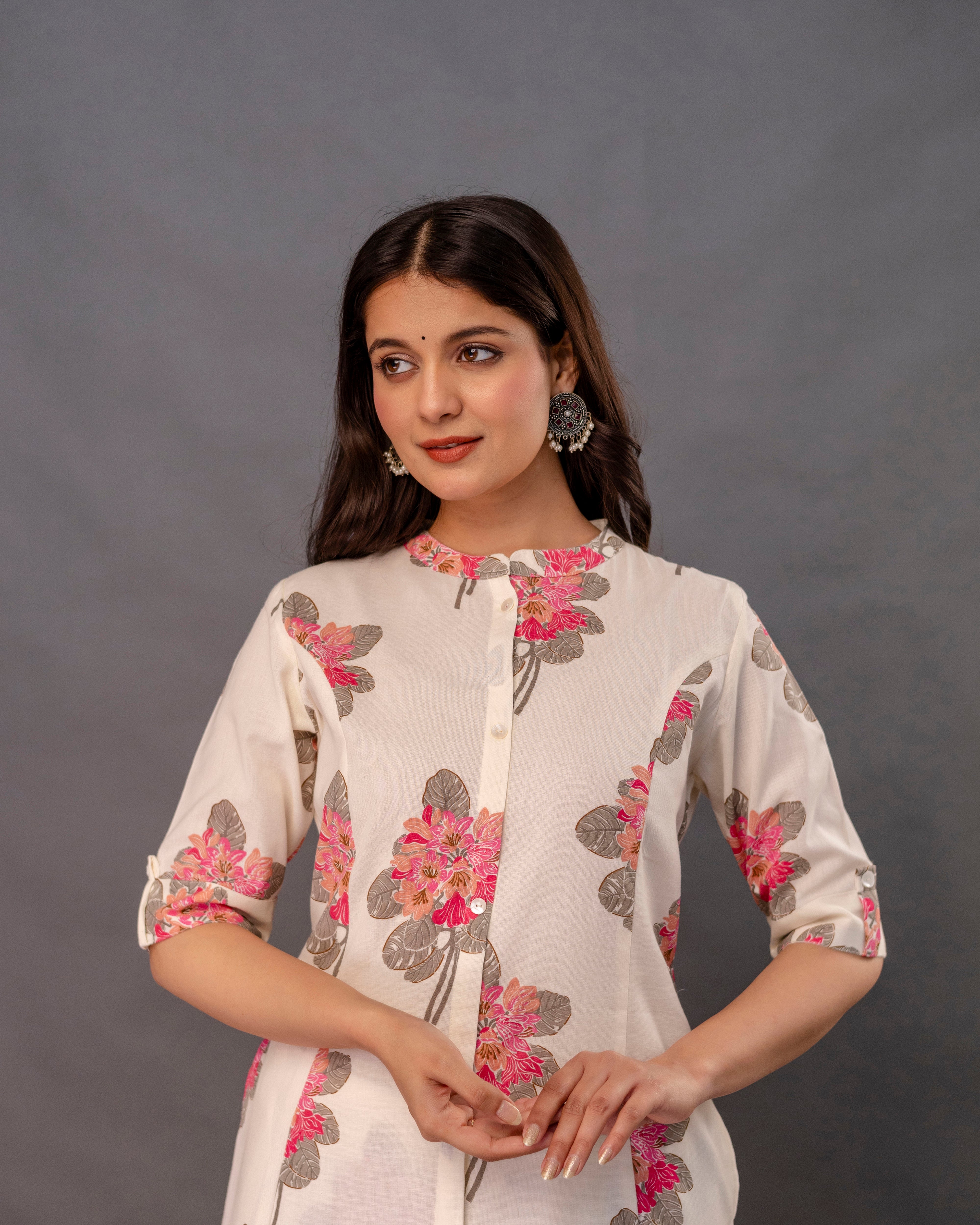 PUSHPA GRACE COTTON A-LINE CO-ORD SET
