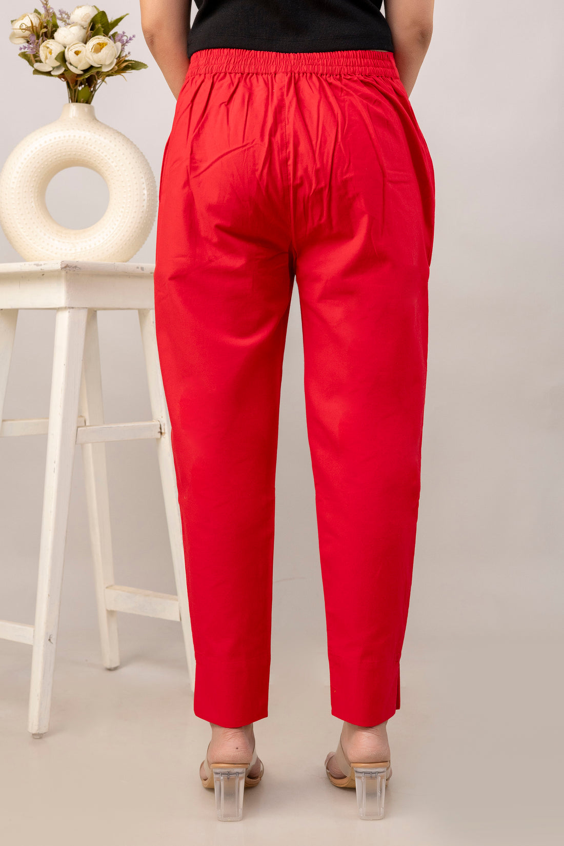 PURE COTTON PANT - RED