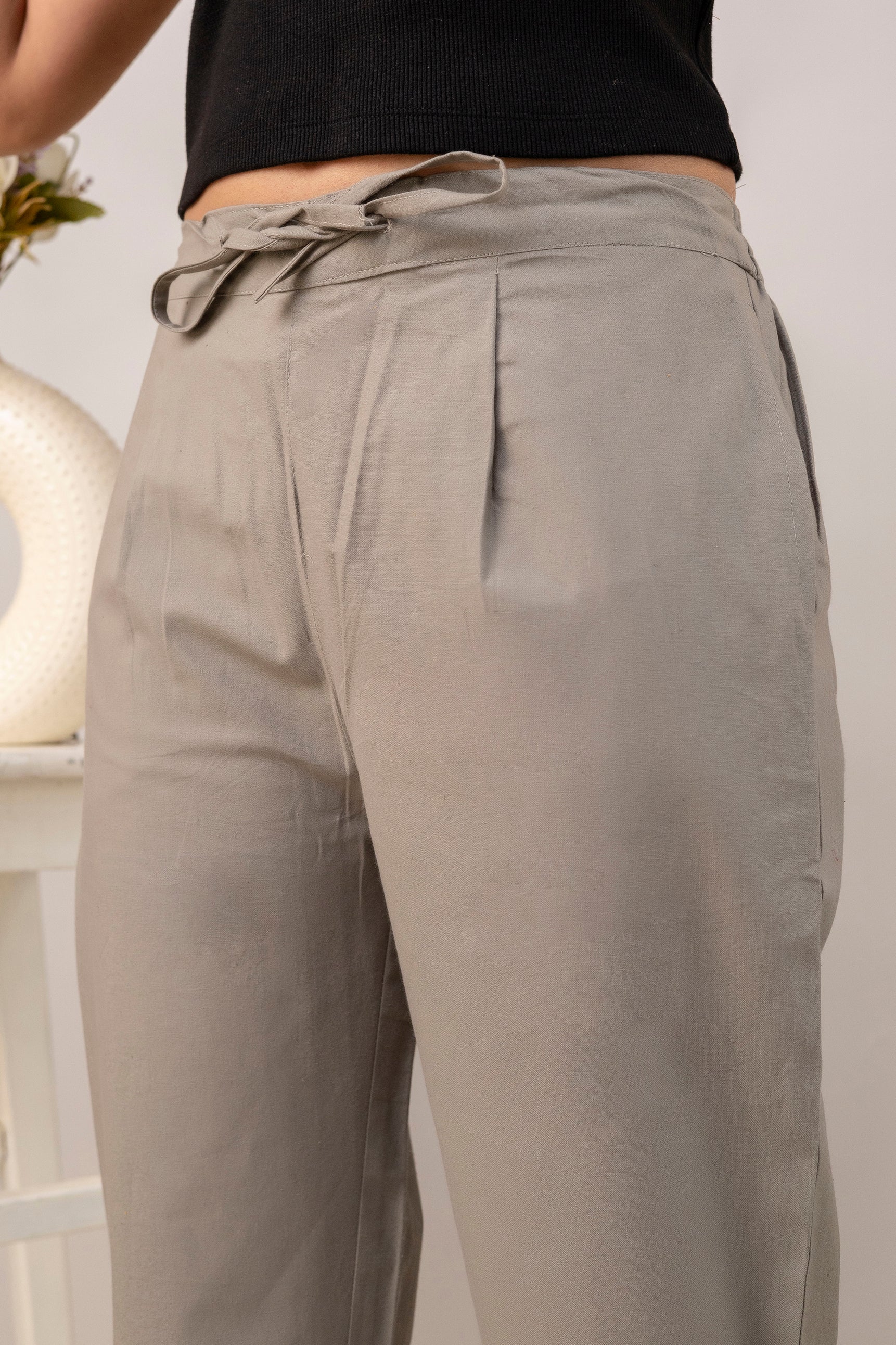 PURE COTTON PANT - C GRAY