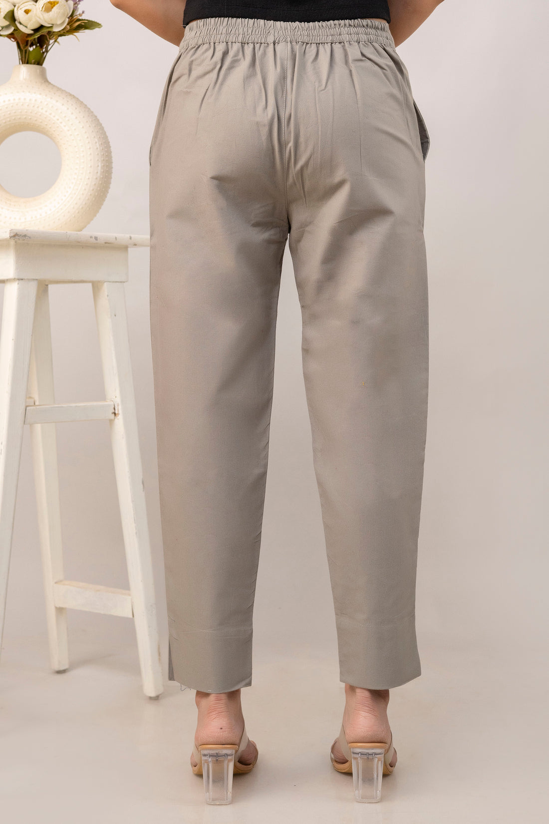 PURE COTTON PANT - C GRAY
