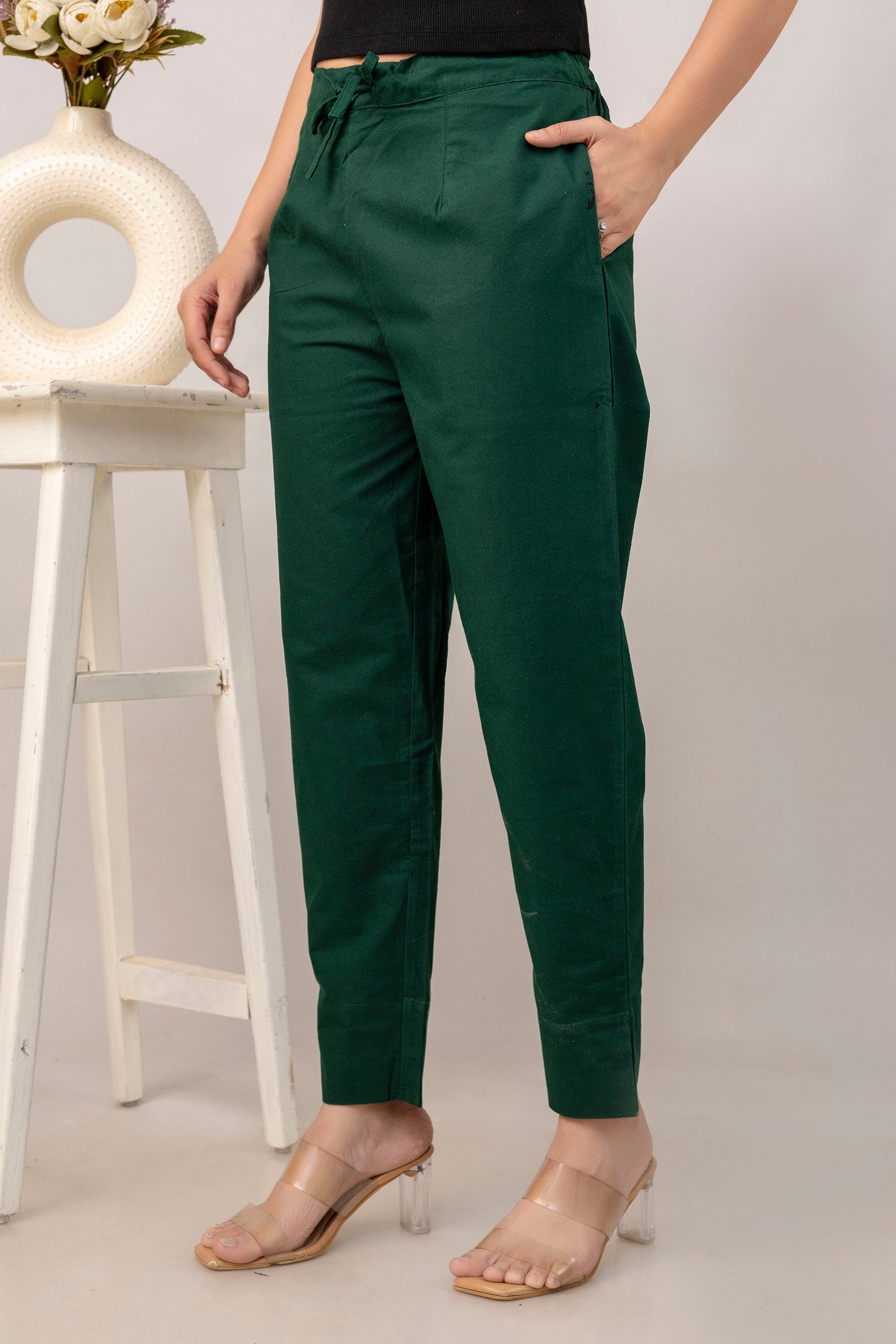 Pure Cotton Pant - B Green