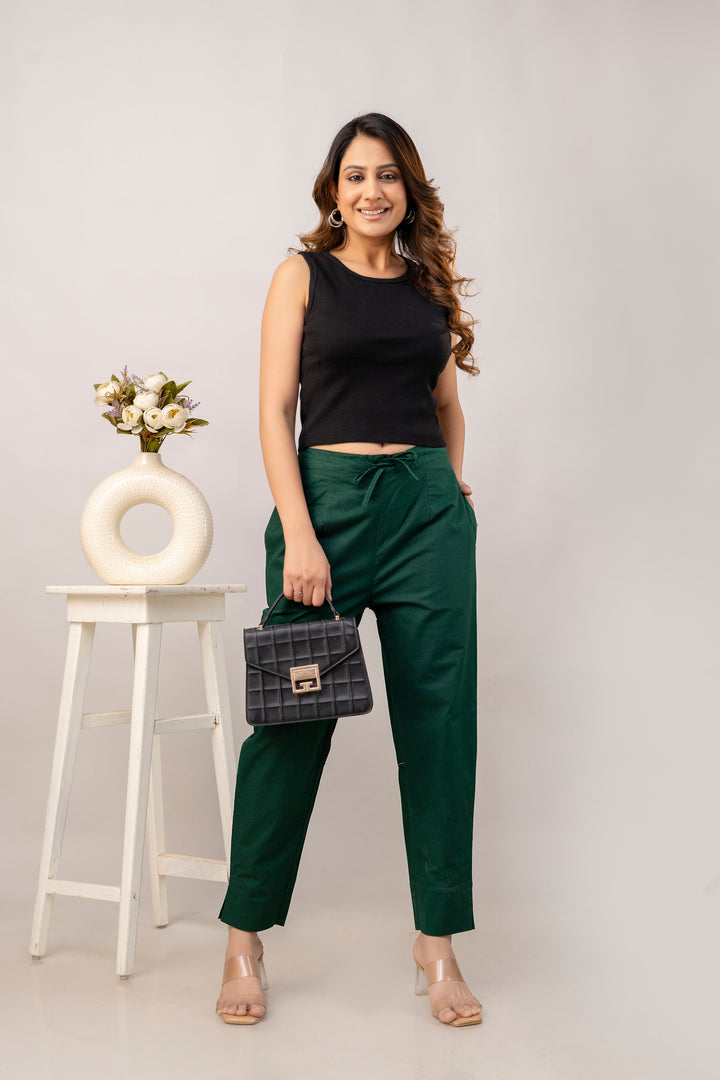 Pure Cotton Pant - B Green