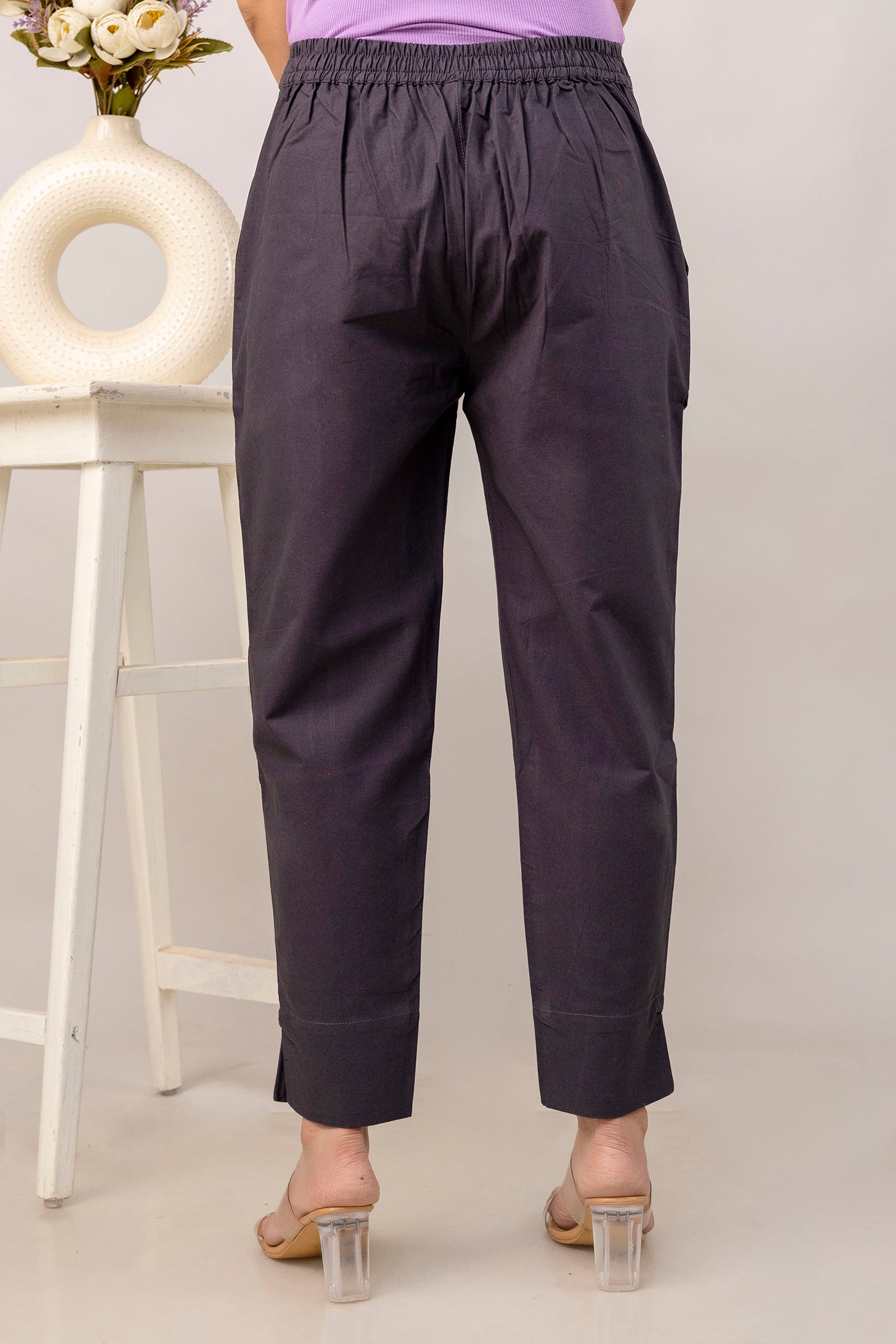 PURE COTTON PANT - DARK GRAY