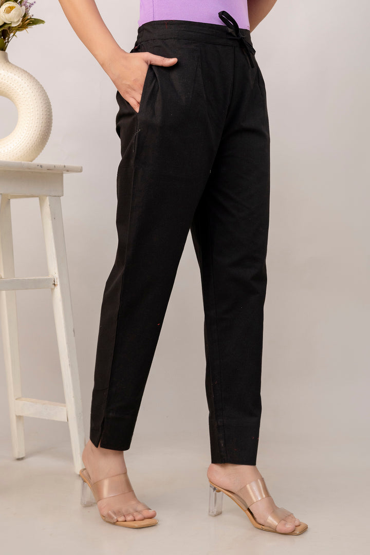 PURE COTTON PANT - BLACK
