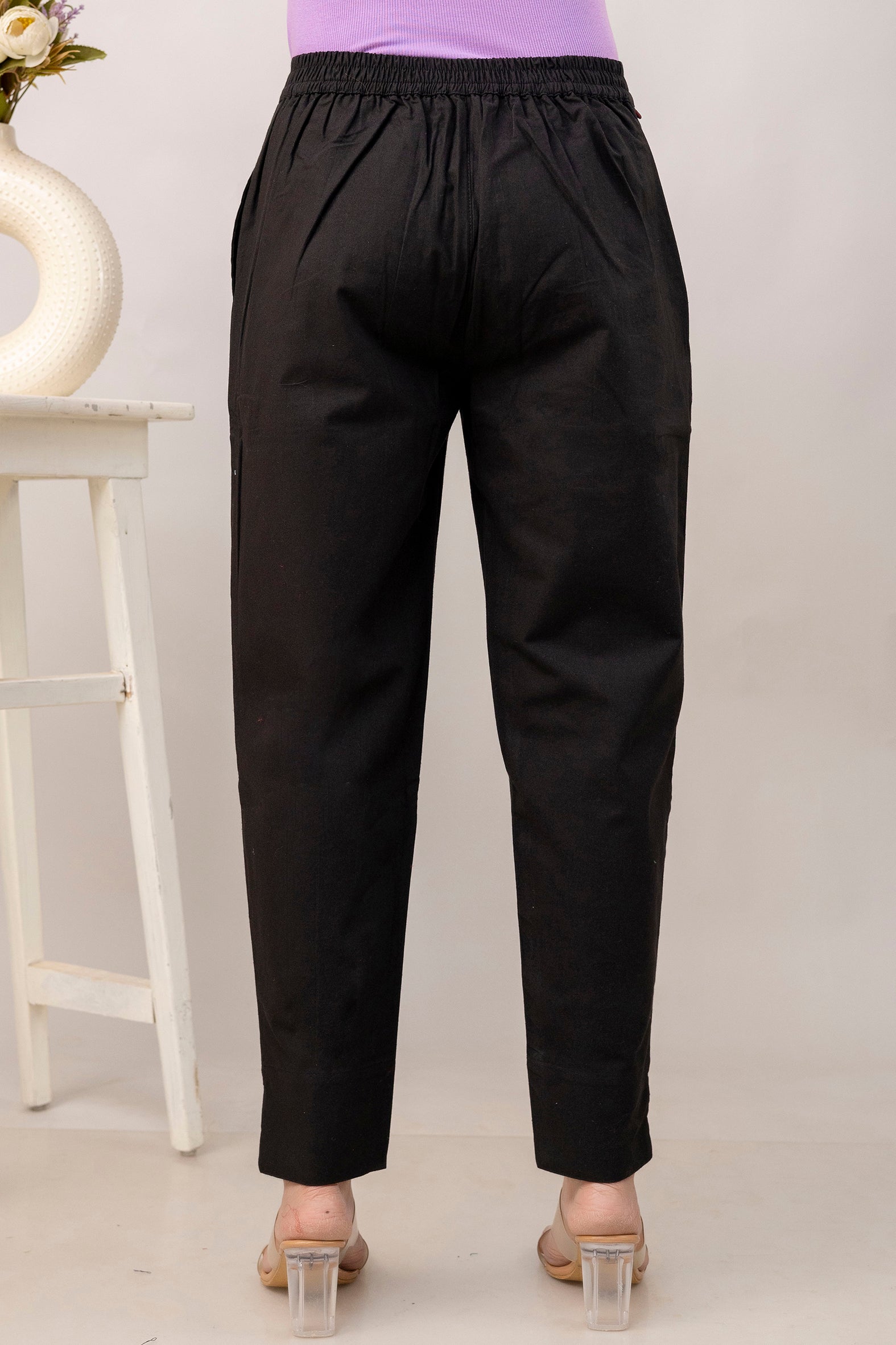 PURE COTTON PANT - BLACK