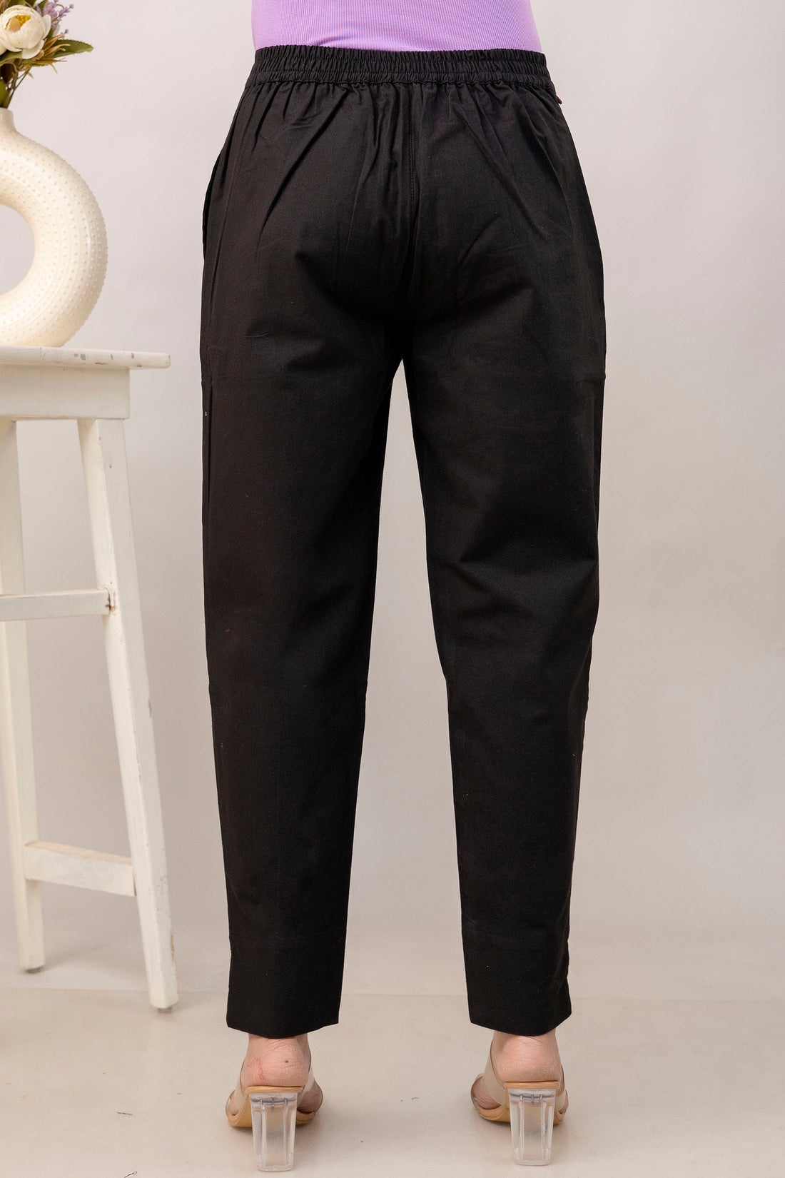 PURE COTTON PANT - BLACK