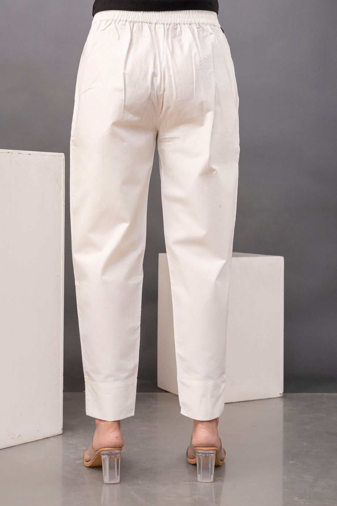 PURE COTTON PANT - OFF WHITE