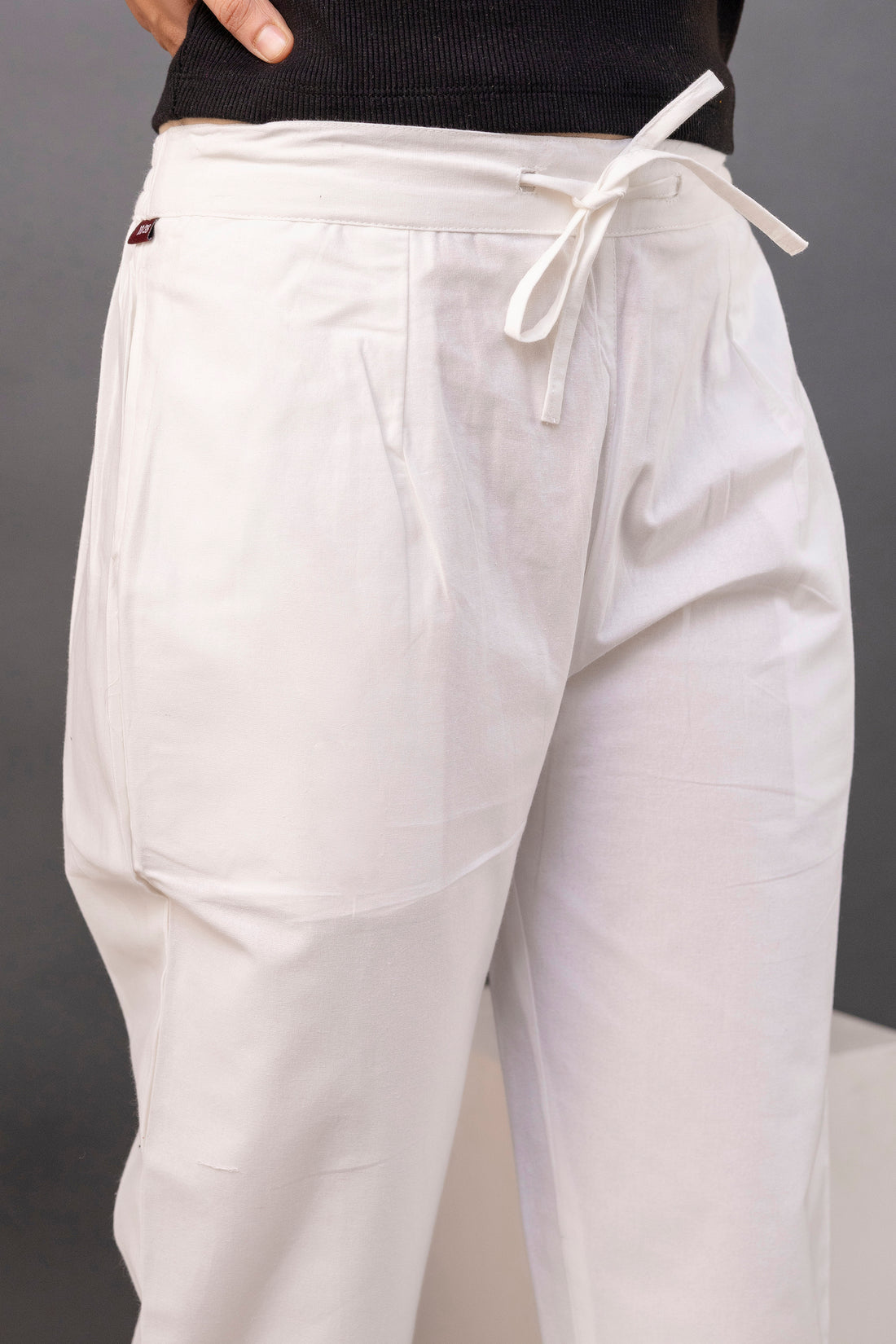 PURE COTTON PANT - WHITE