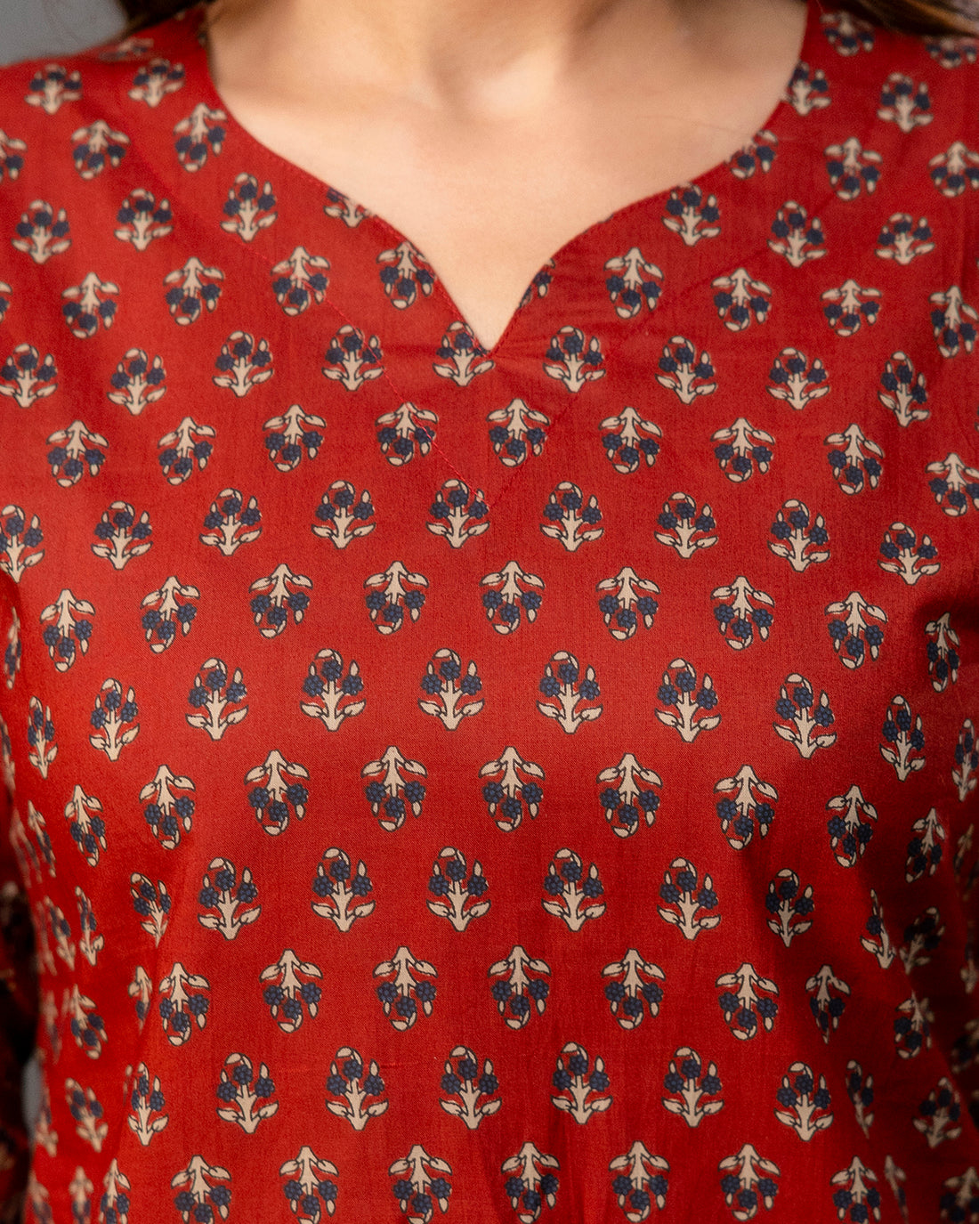 The Rustic Red Short Top