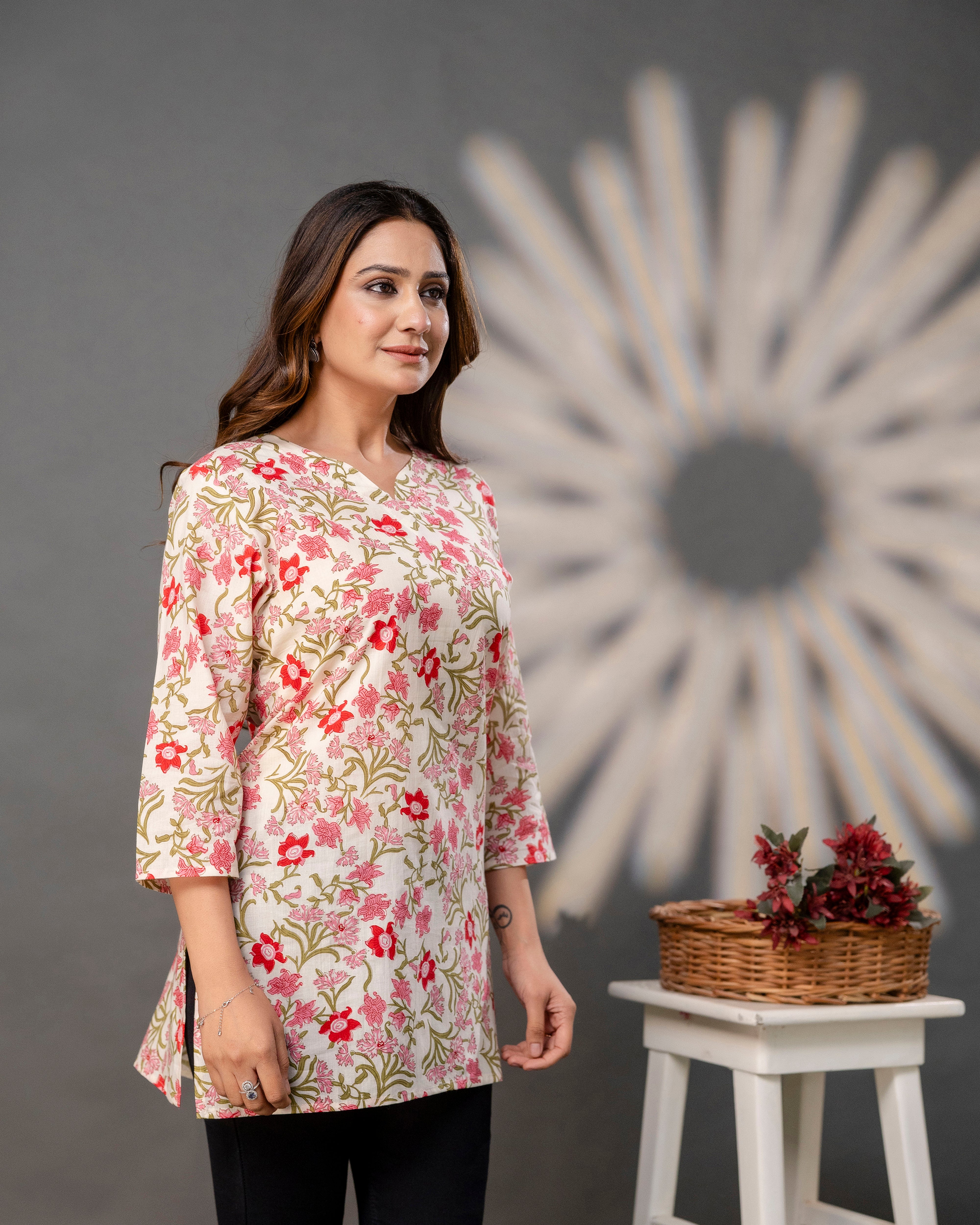 The Spring Bloom Short Top