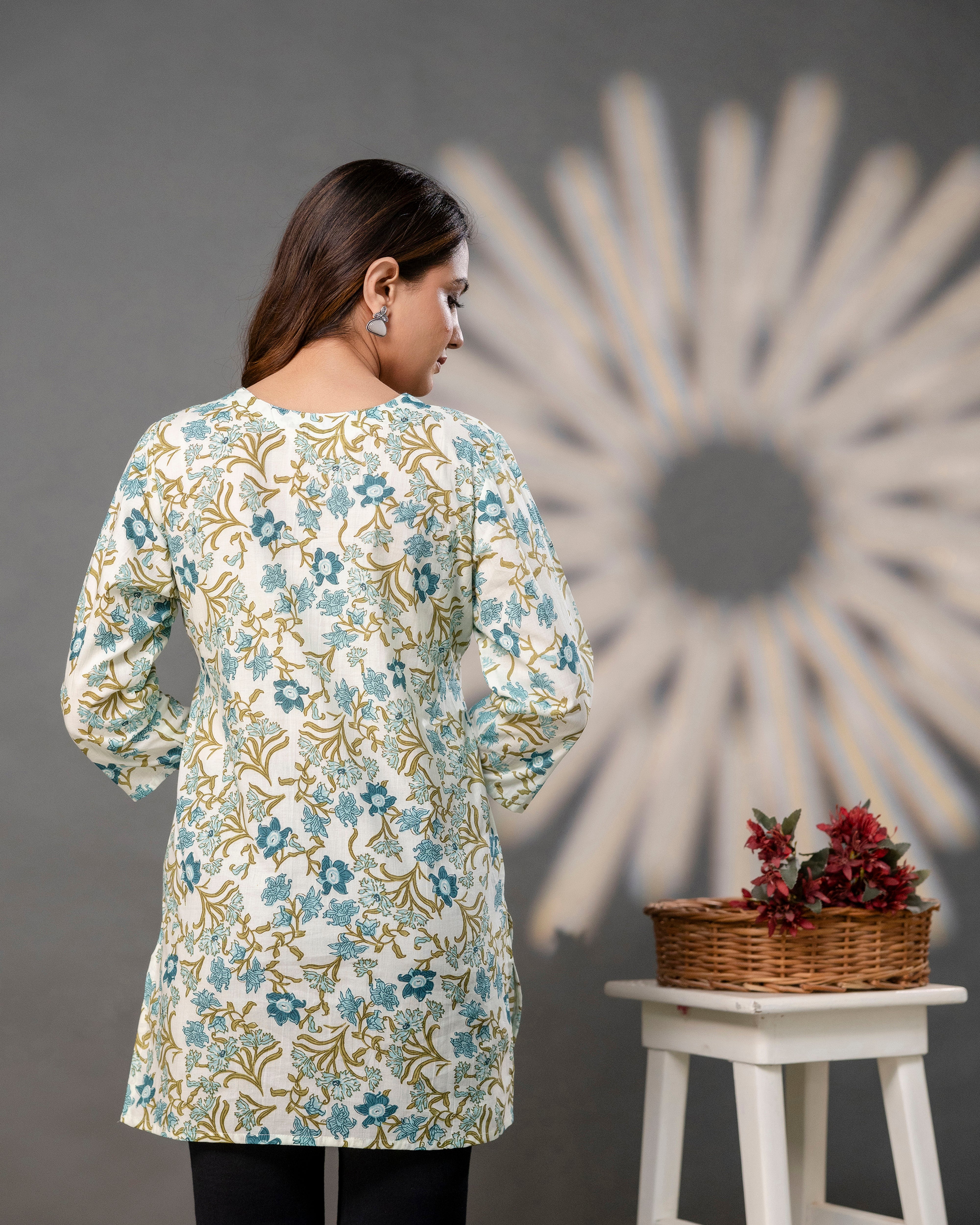 The Azure Garden Short Top