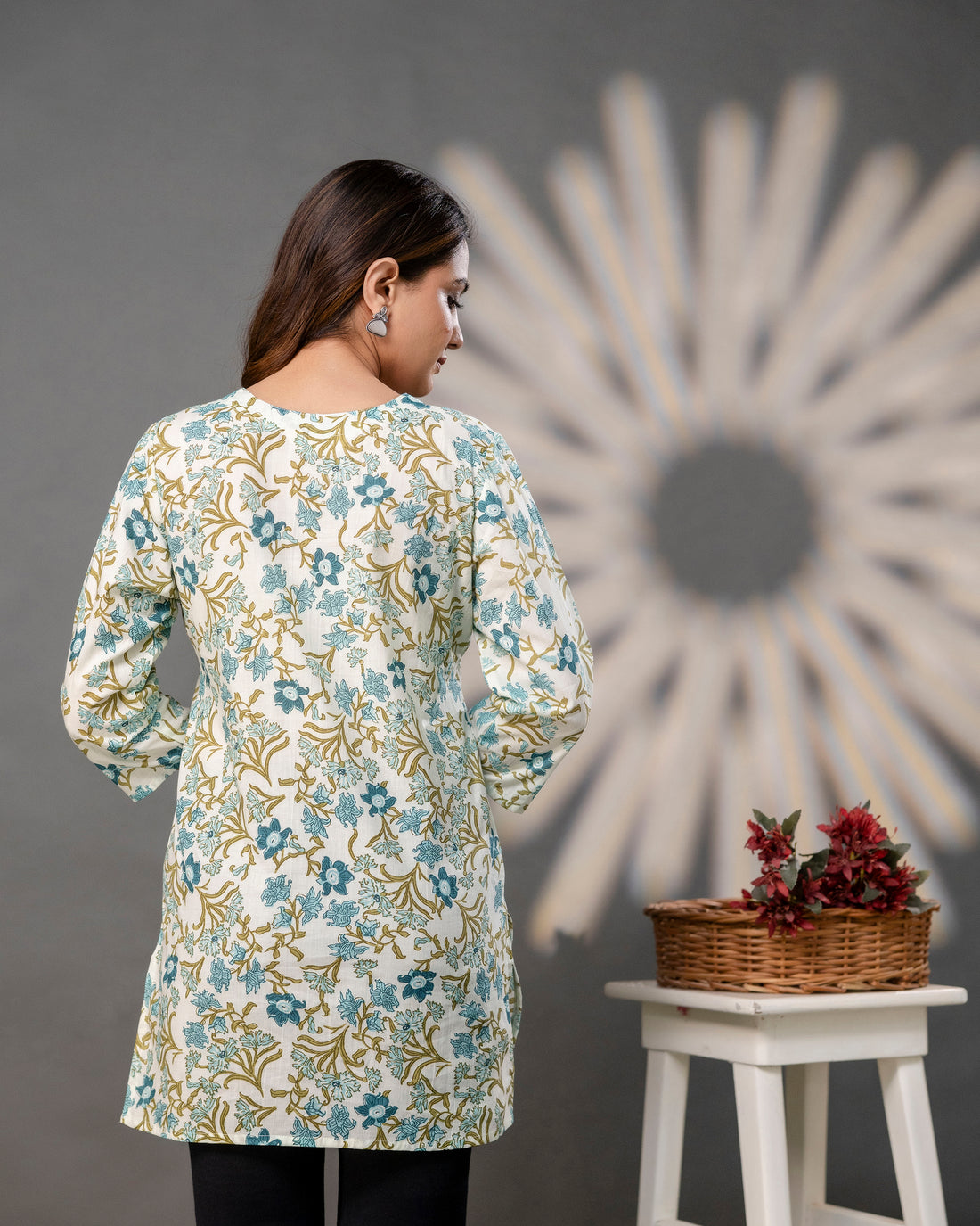 The Azure Garden Short Top