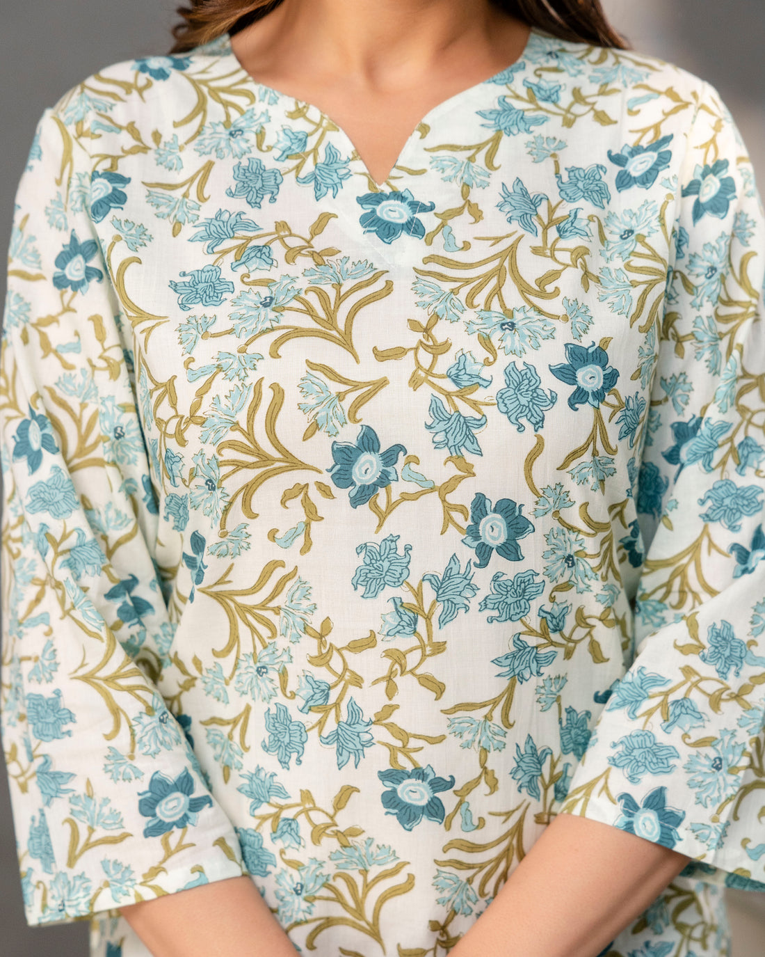 The Azure Garden Short Top