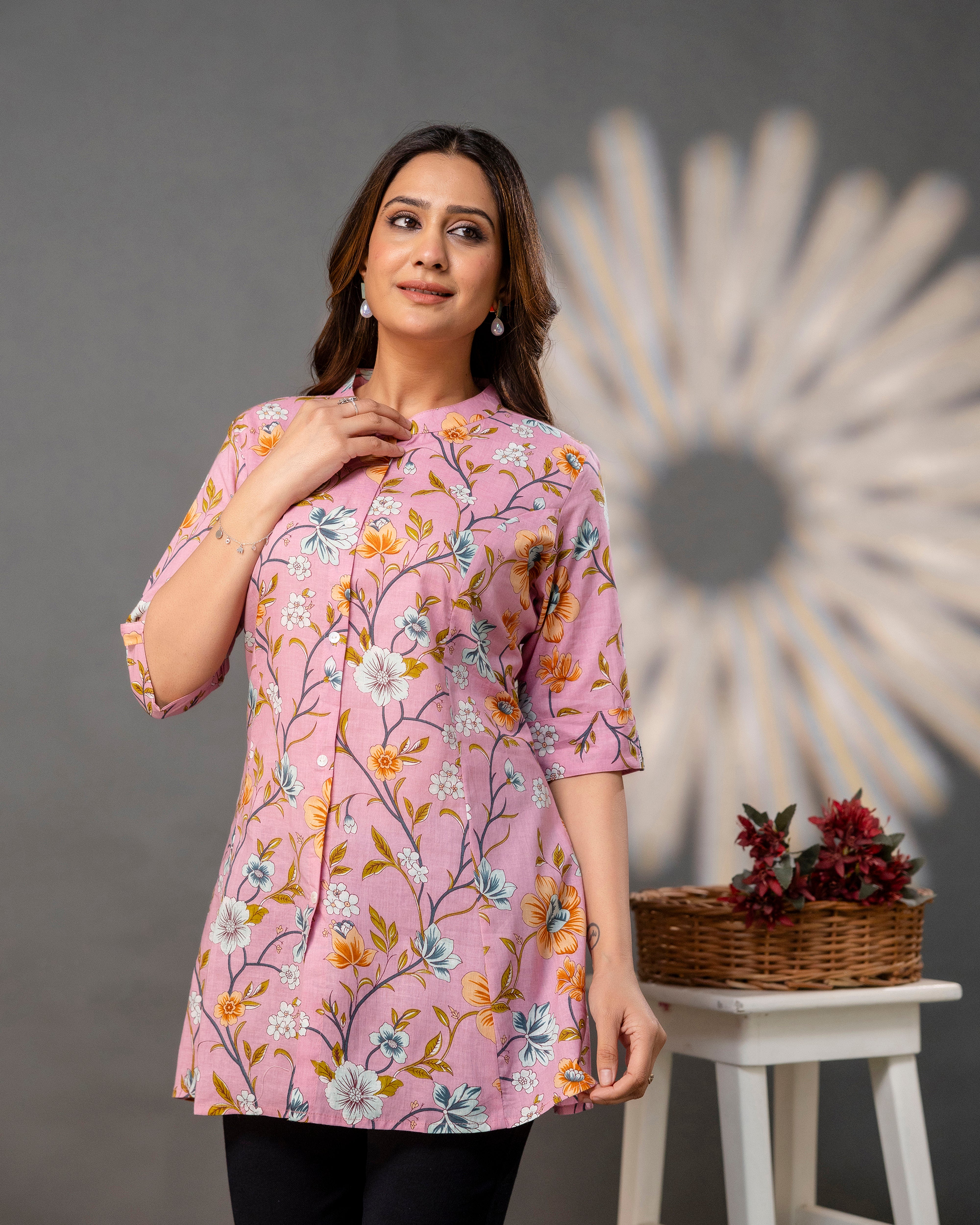 The Blossom Pink Princess Cut Top