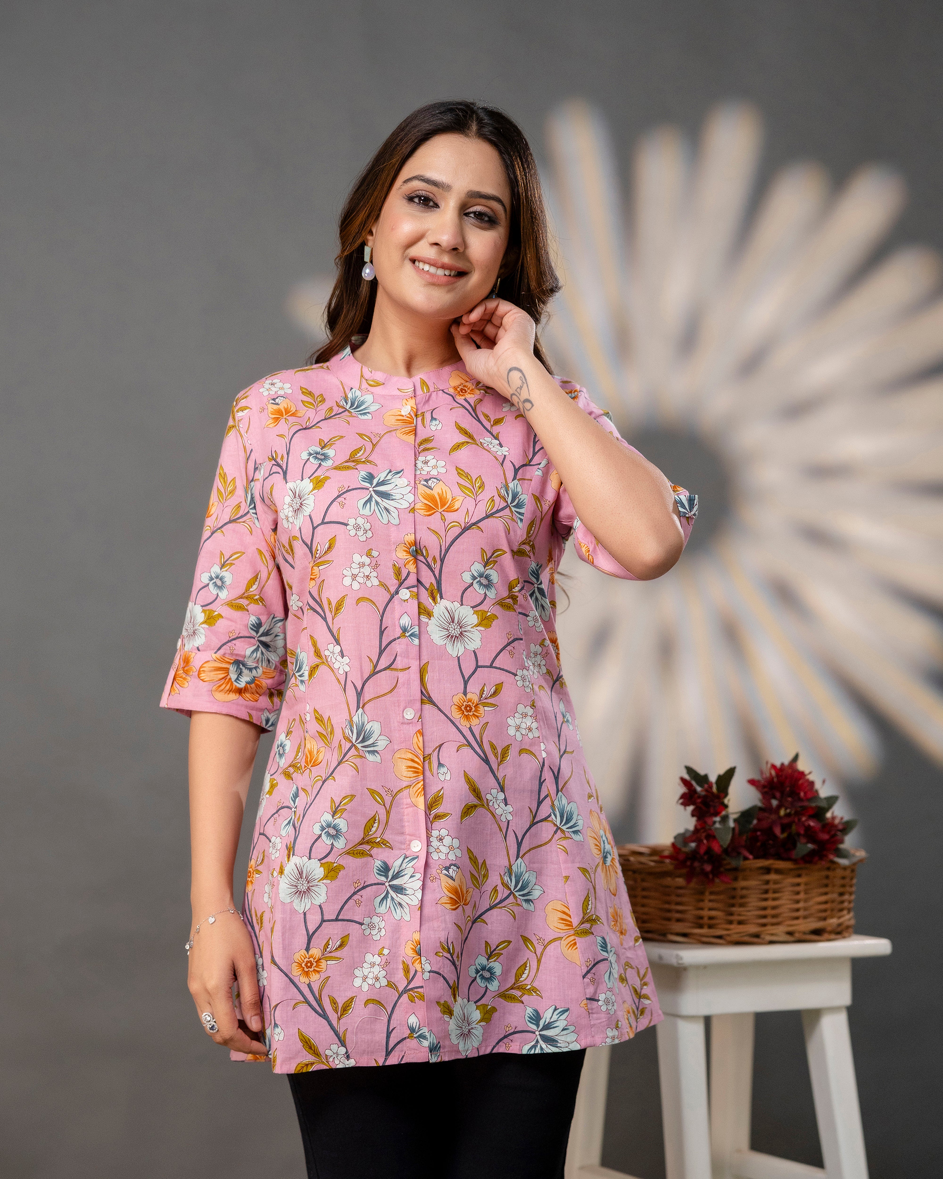 The Blossom Pink Princess Cut Top