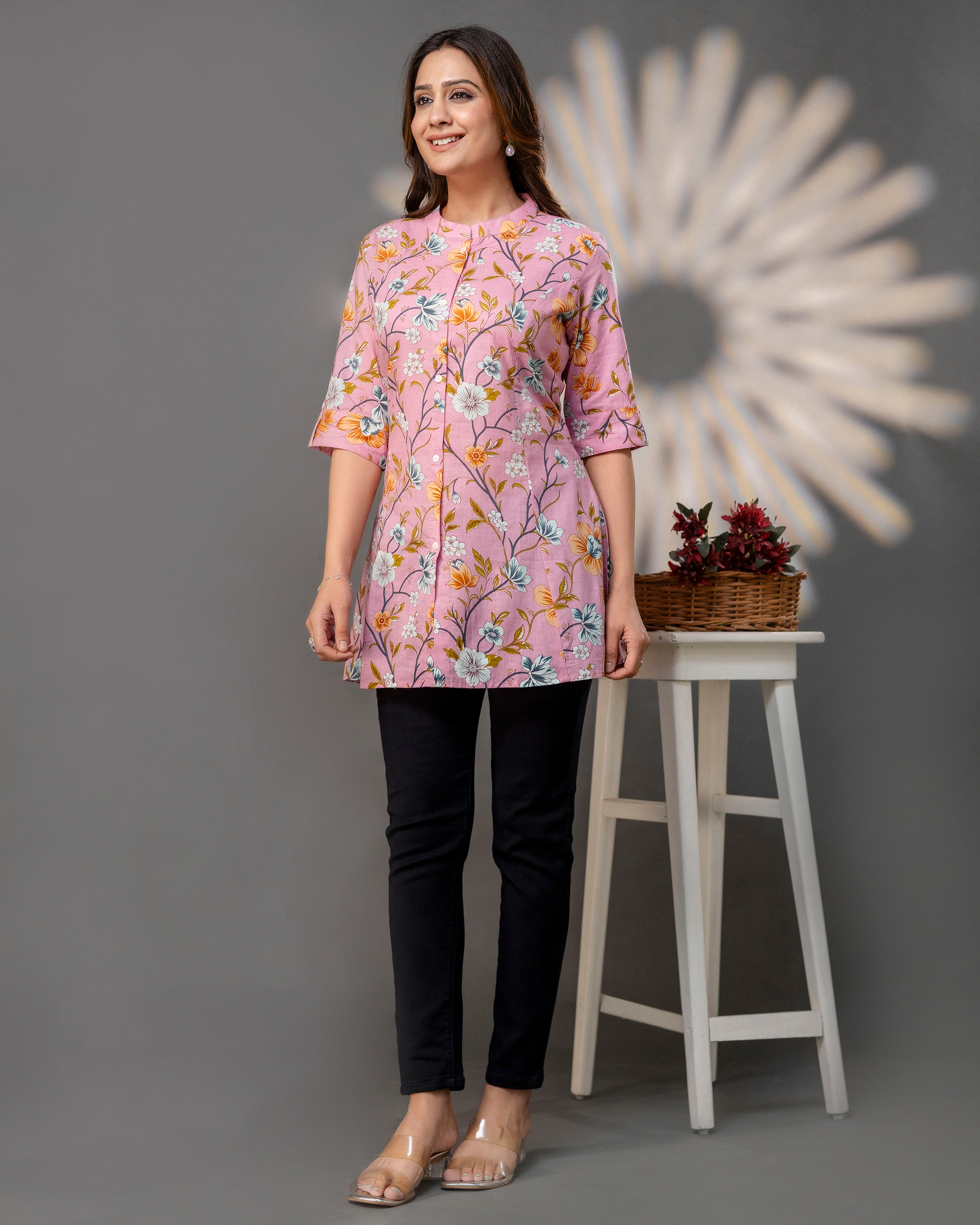 The Blossom Pink Princess Cut Top