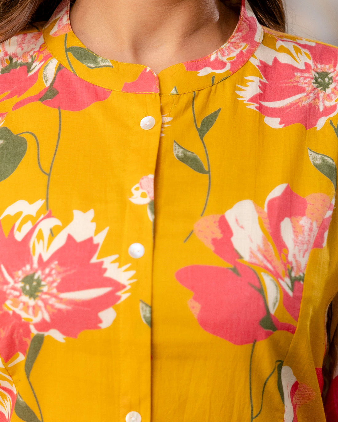 The Sunlit Floral Princess Cut Top