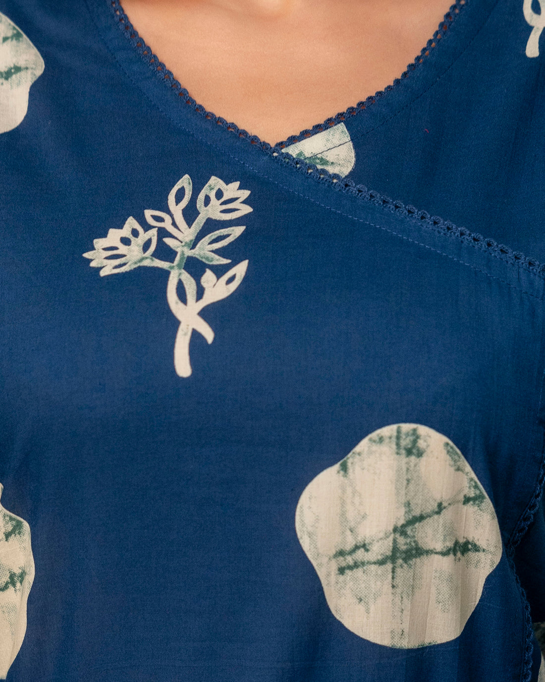 The  Indigo Polka Angrakha Kurta