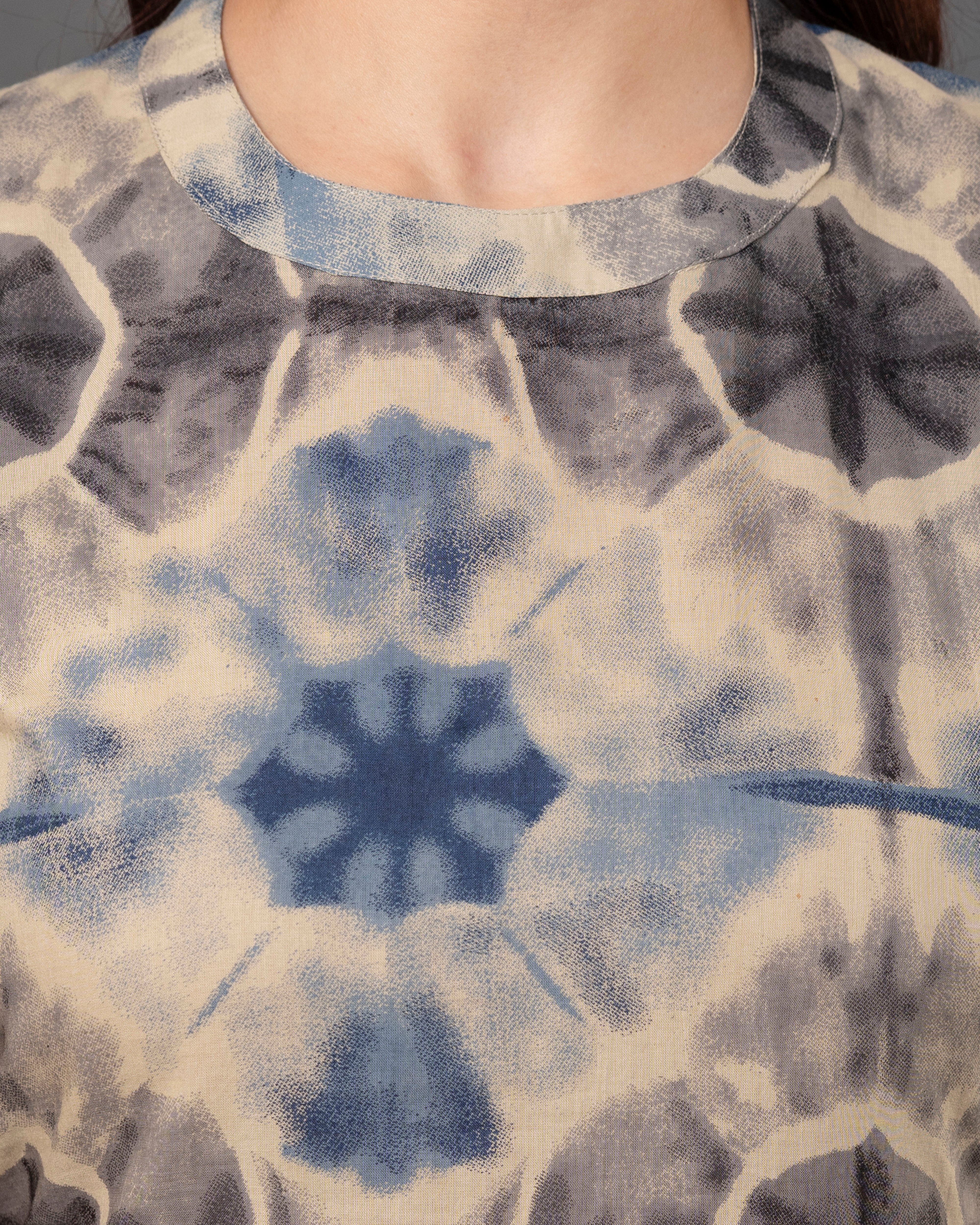 Nirvaana ShiboriGlow Sleeveless A-Line Co-ord Set