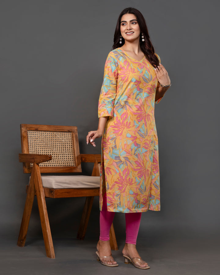 The 'Kesari' Summer Floral Kurti's