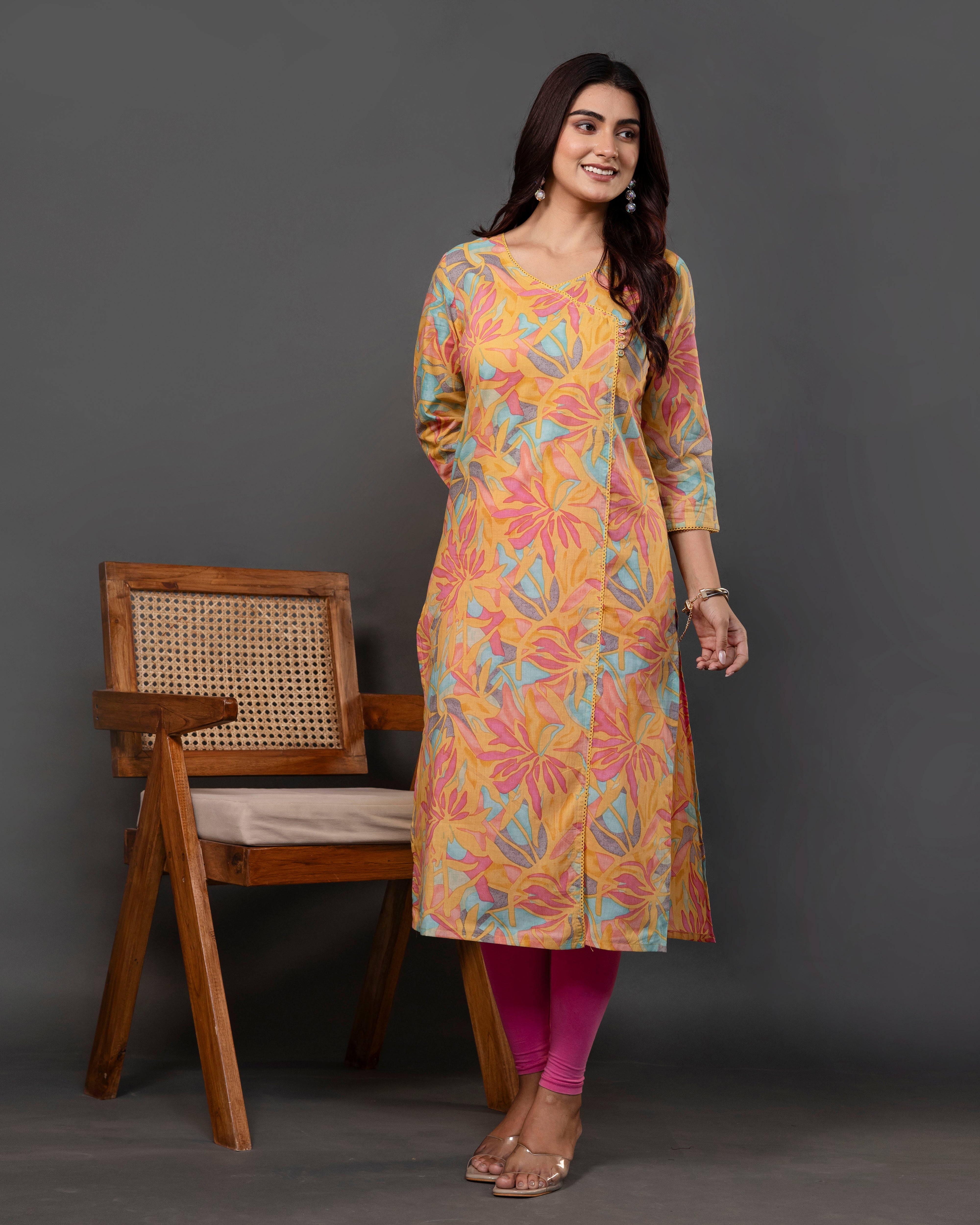 The 'Kesari' Angrakha Kurta