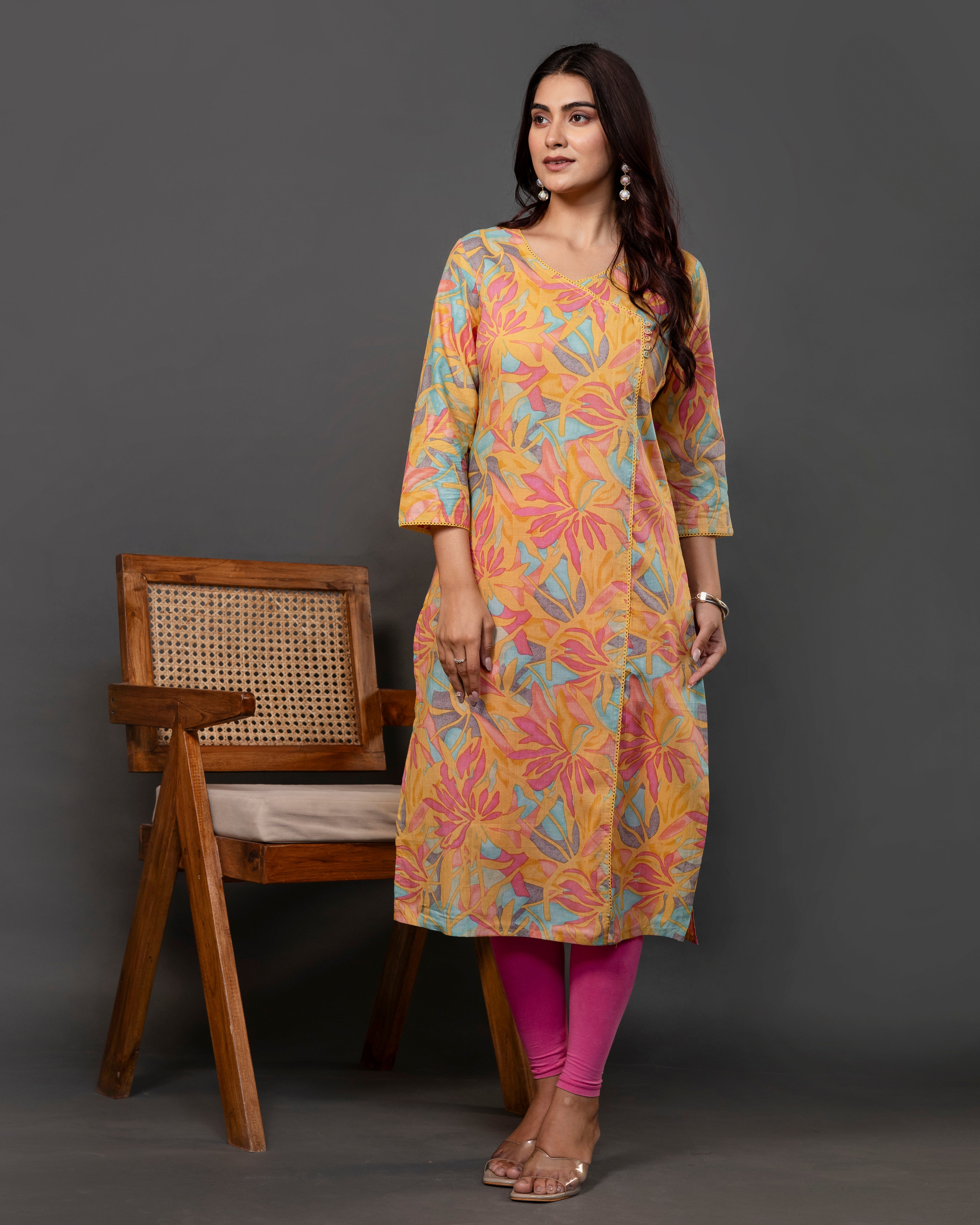 The 'Kesari' Angrakha Kurta