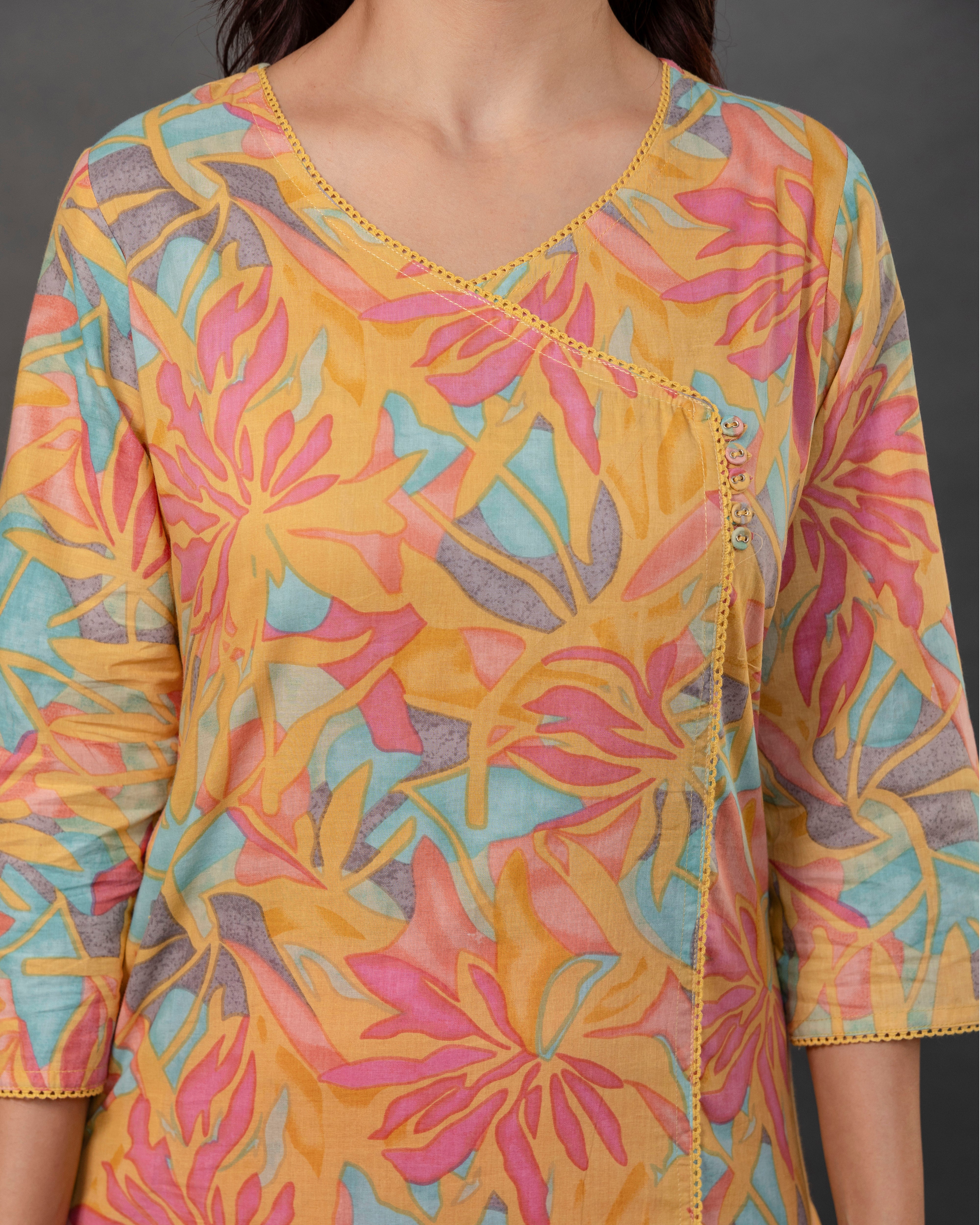 The 'Kesari' Angrakha Kurta