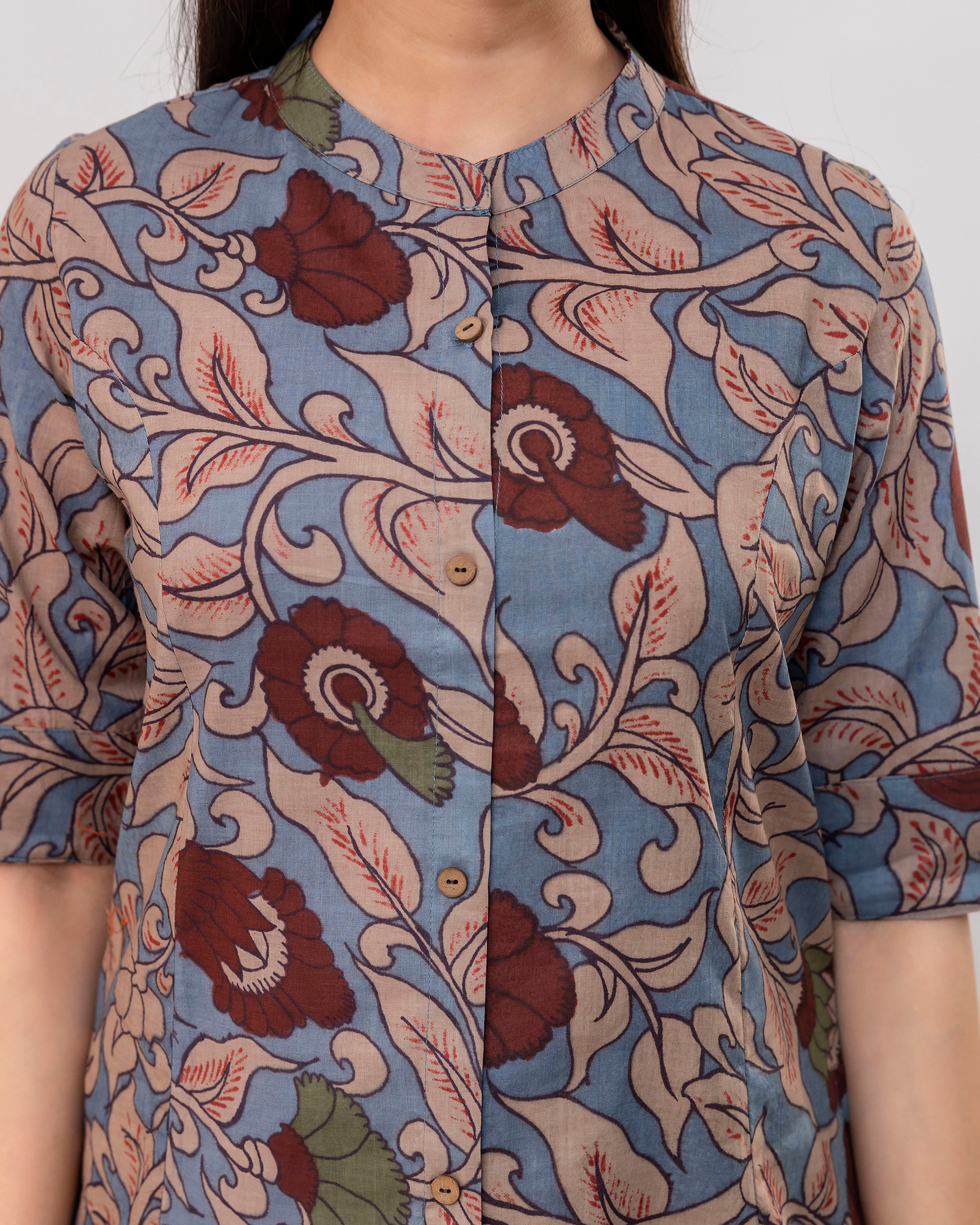 The Myra Kalamkari Short Top