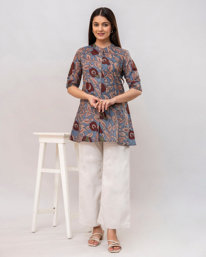 The Myra Kalamkari Short Top