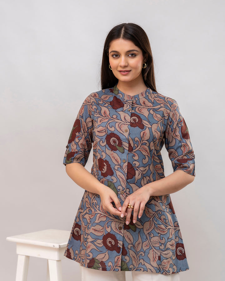 The Myra Kalamkari Short Top