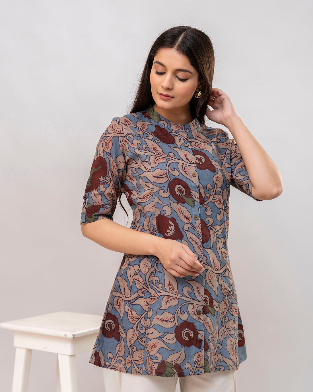 The Myra Kalamkari Short Top