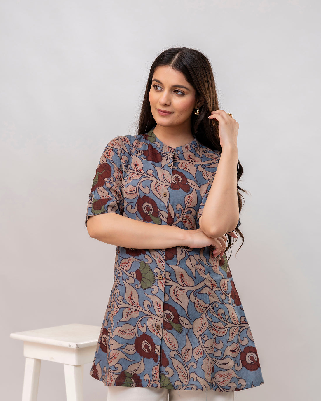 The Myra Kalamkari Short Top