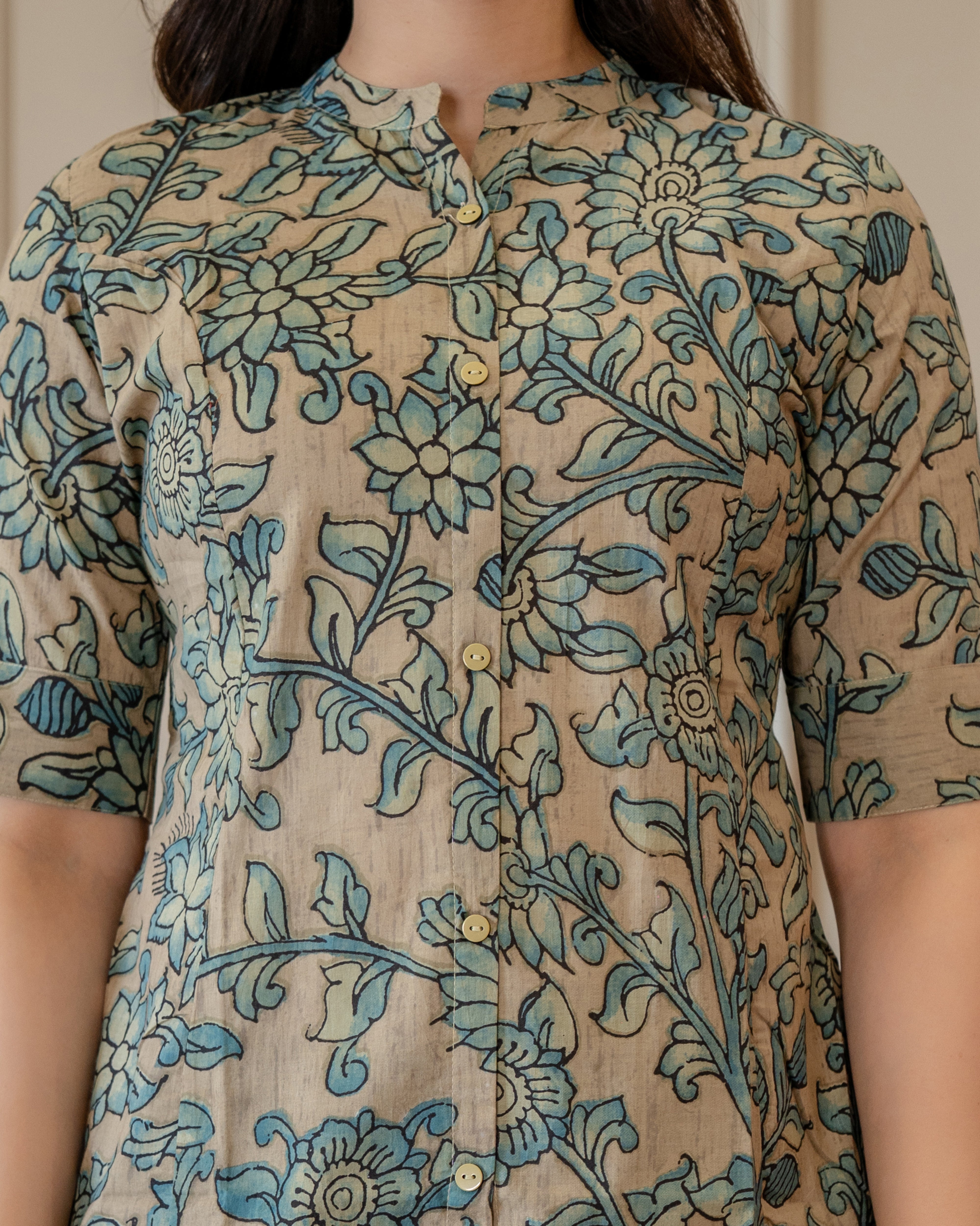 Mrittika Pure Cotton Kalamkari Short Top