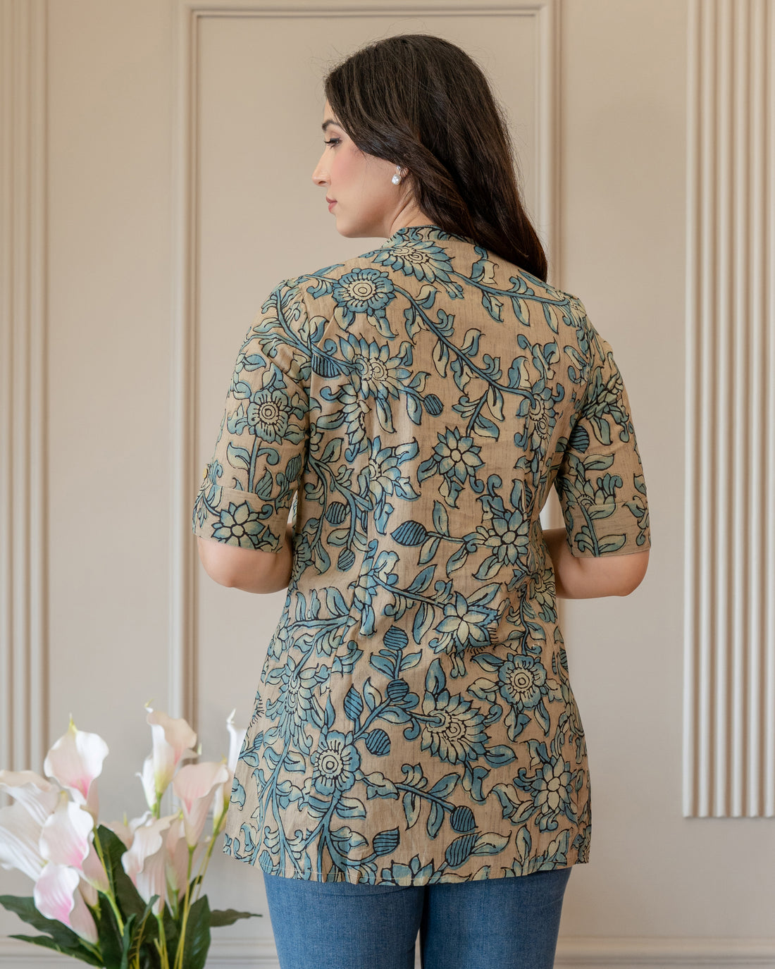 Mrittika Pure Cotton Kalamkari Short Top