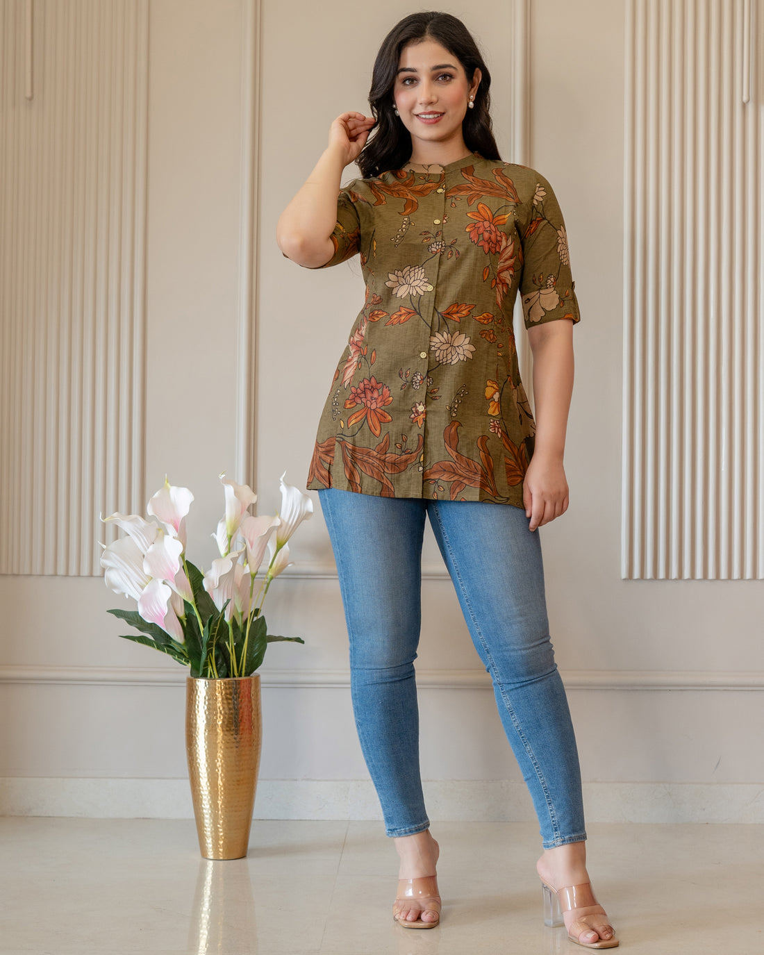 Haritima Pure Cotton Kalamkari Short Top