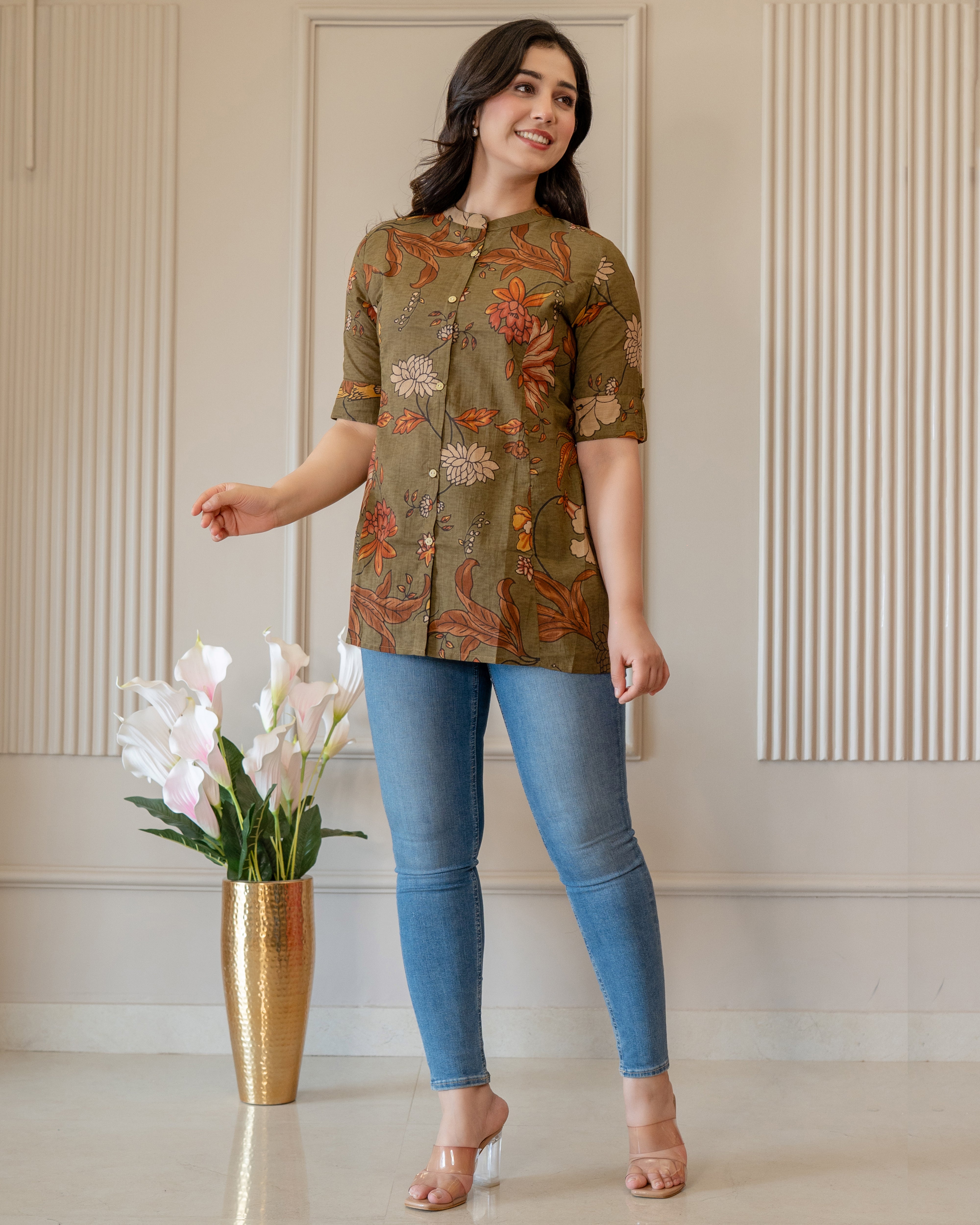Haritima Pure Cotton Kalamkari Short Top