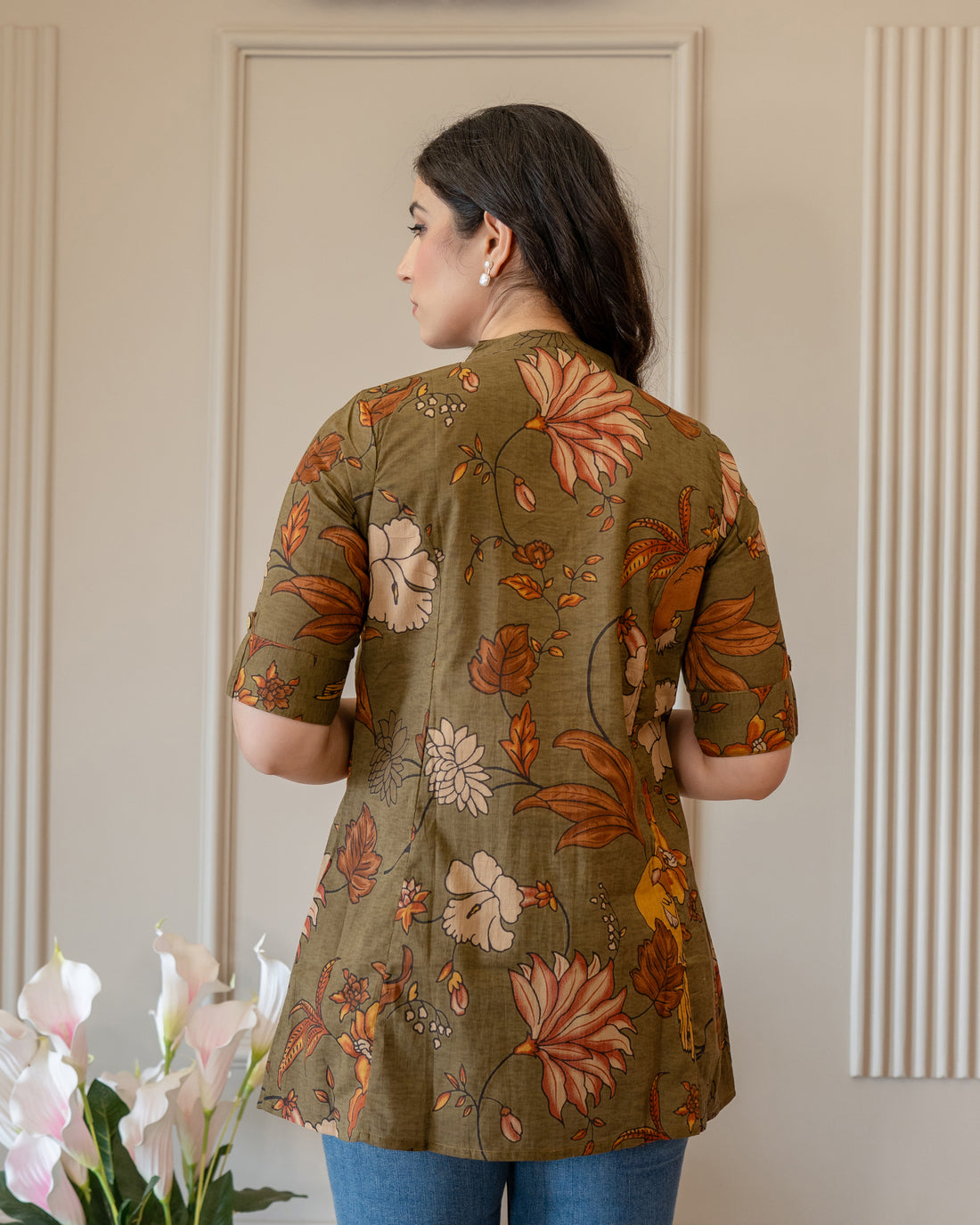 Haritima Pure Cotton Kalamkari Short Top