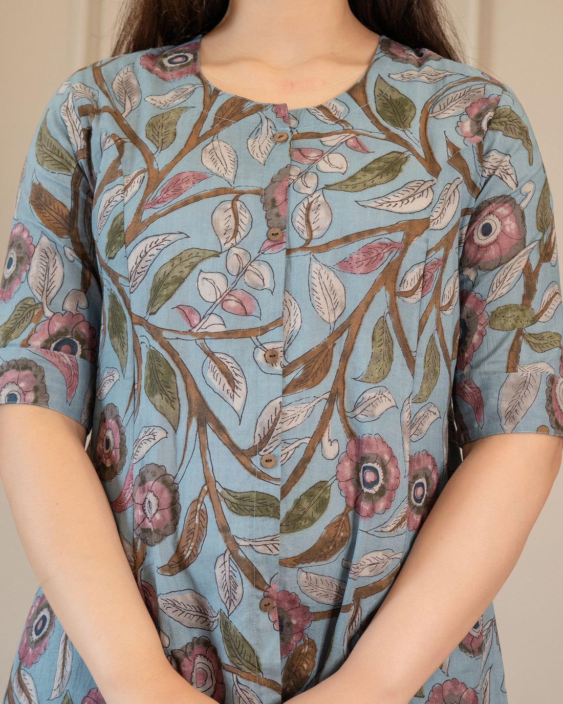 Niharika Pure Cotton Kalamkari Short Top