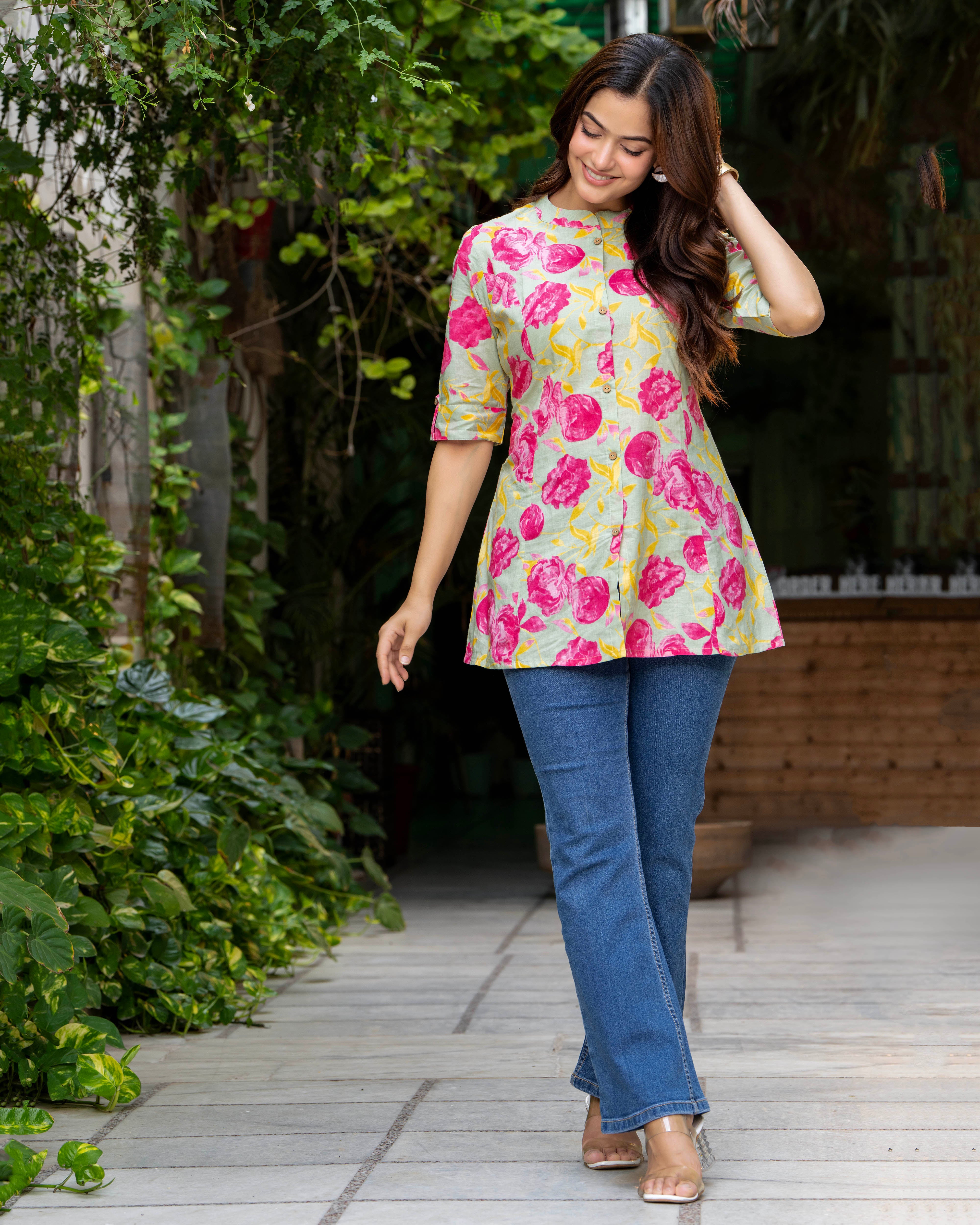 Gulabo Pure Cotton Short Top
