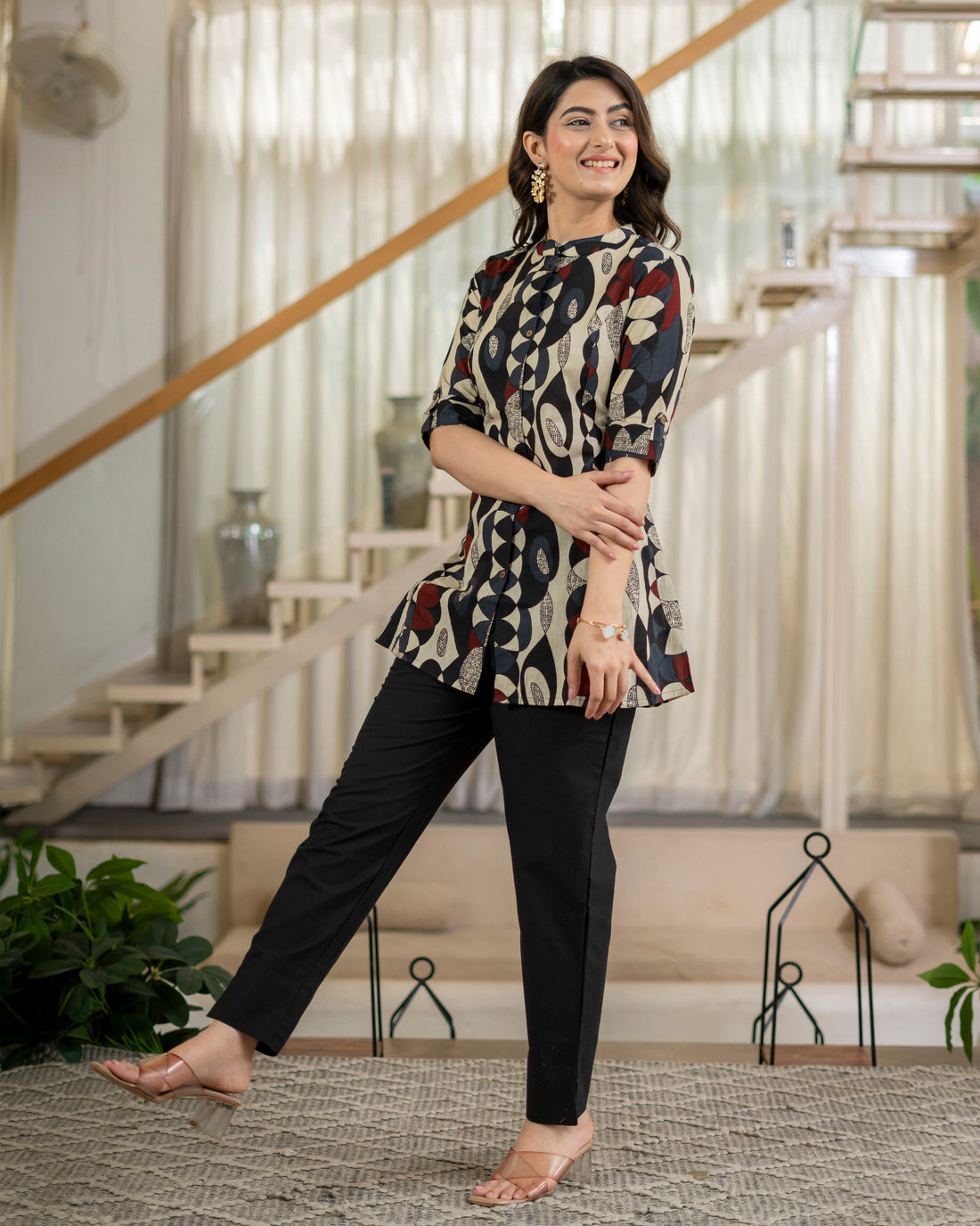 Chitrali Pure Cotton Short Top