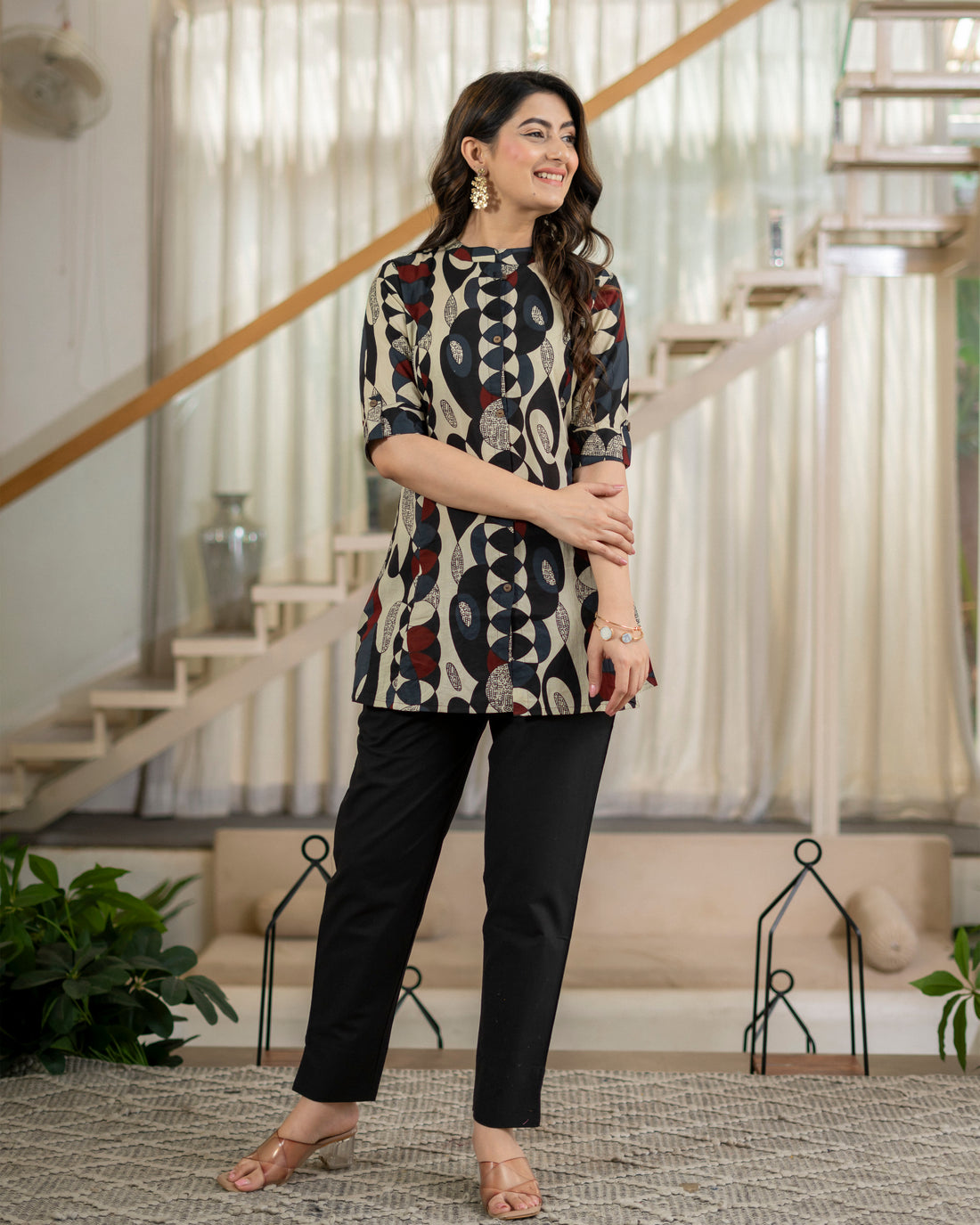 Chitrali Pure Cotton Short Top