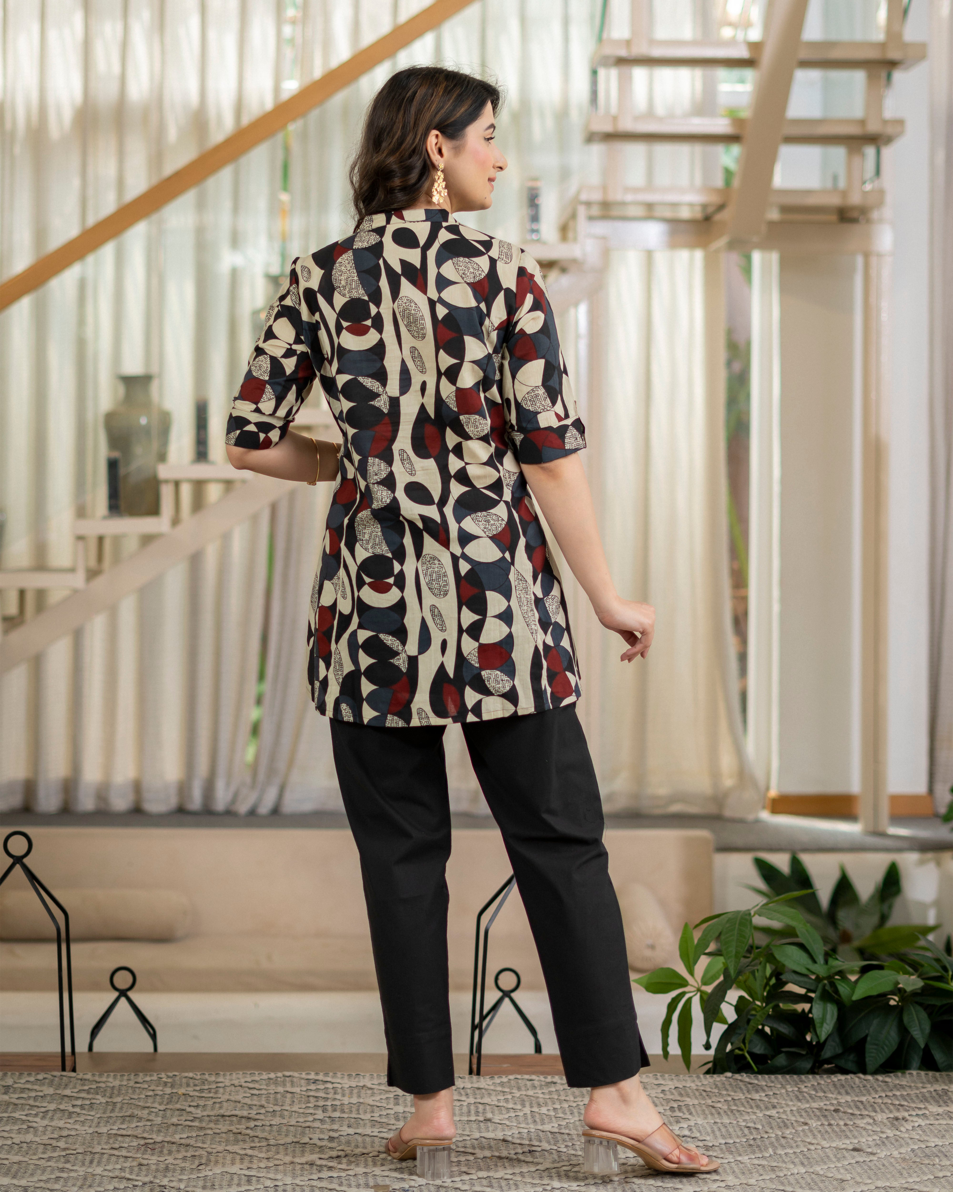 Chitrali Pure Cotton Short Top