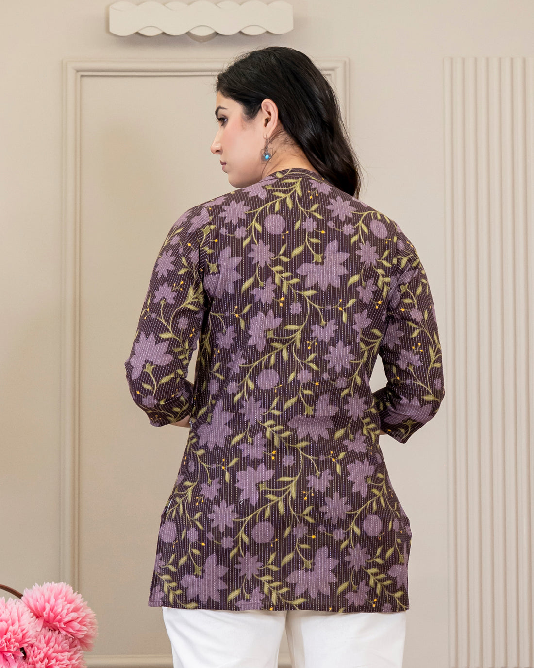 Rangoli Kantha Cotton Short Top
