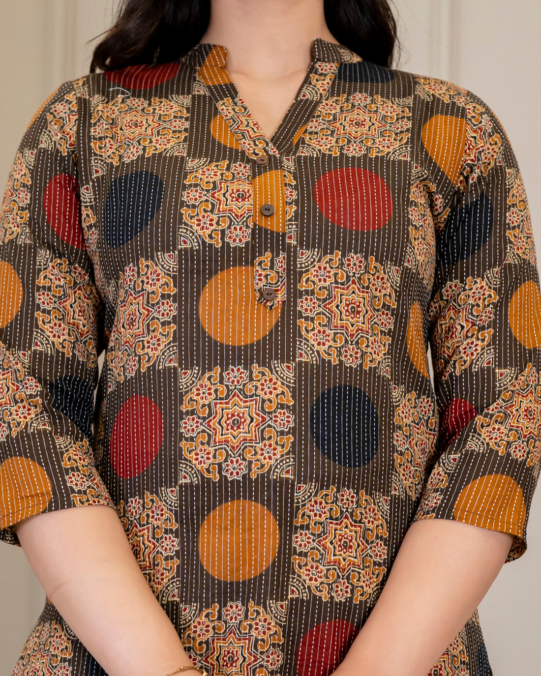 Chandrika Kantha Cotton Short Top