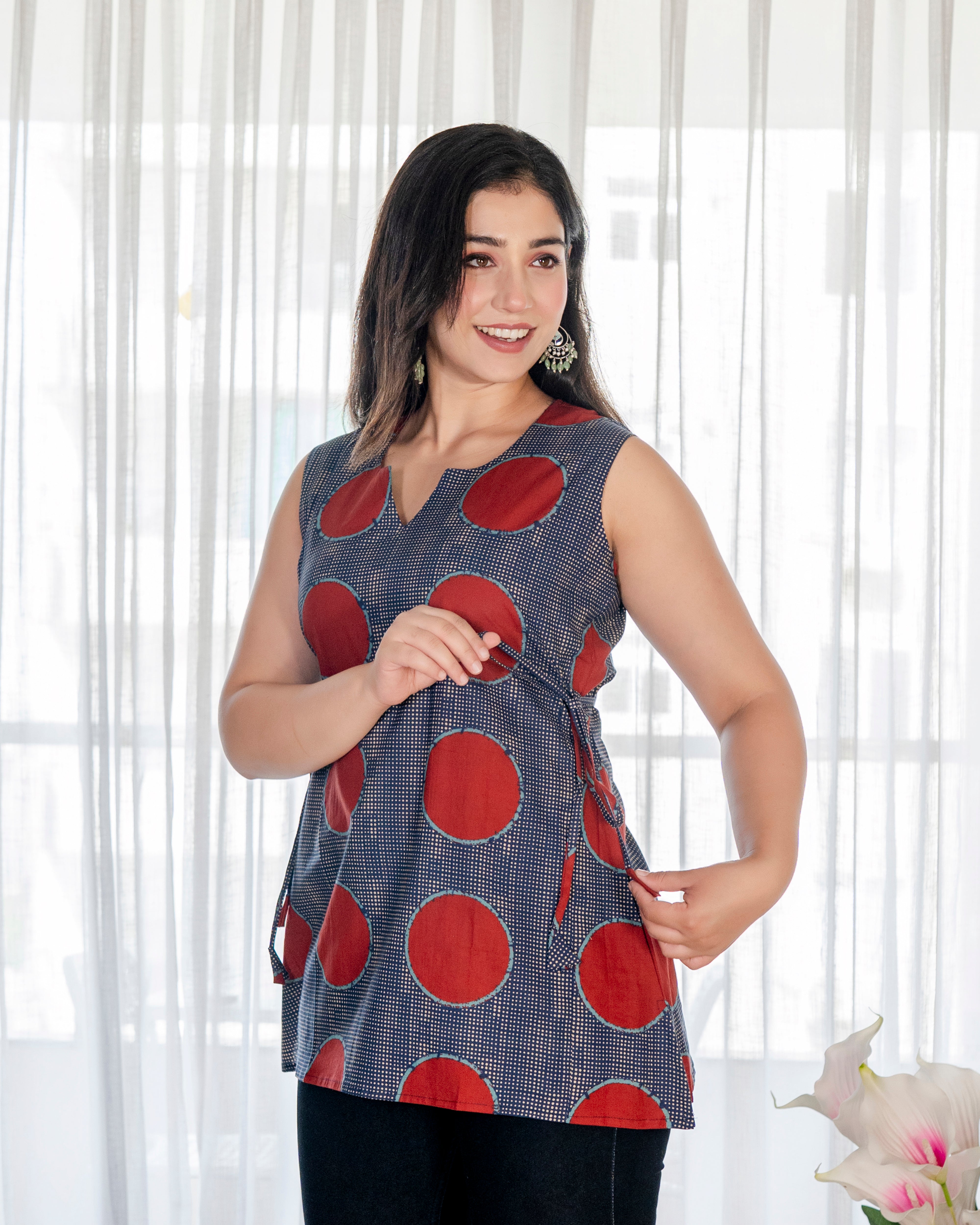 Lohita Pure Cotton Sleeveless Short Top