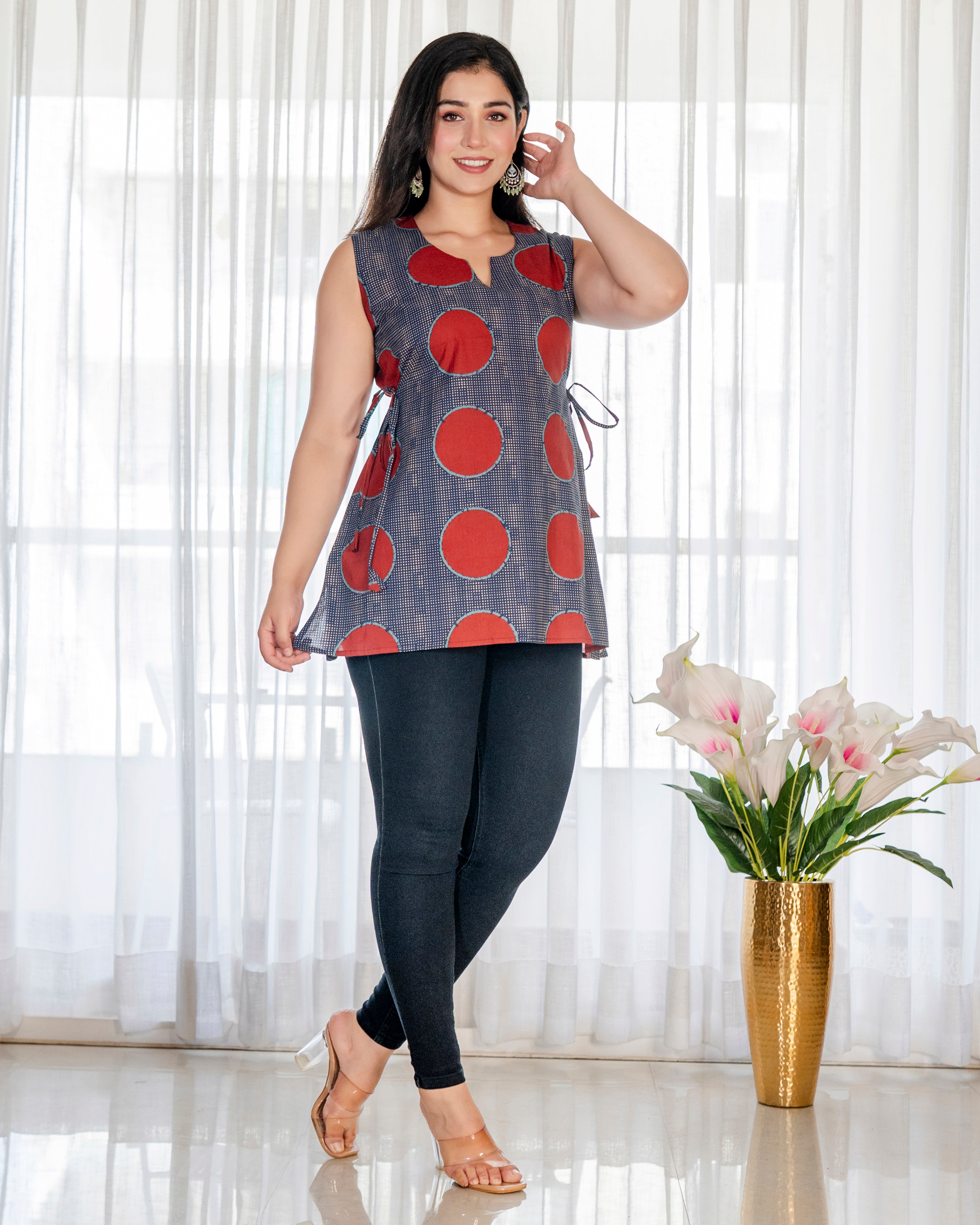 Lohita Pure Cotton Sleeveless Short Top